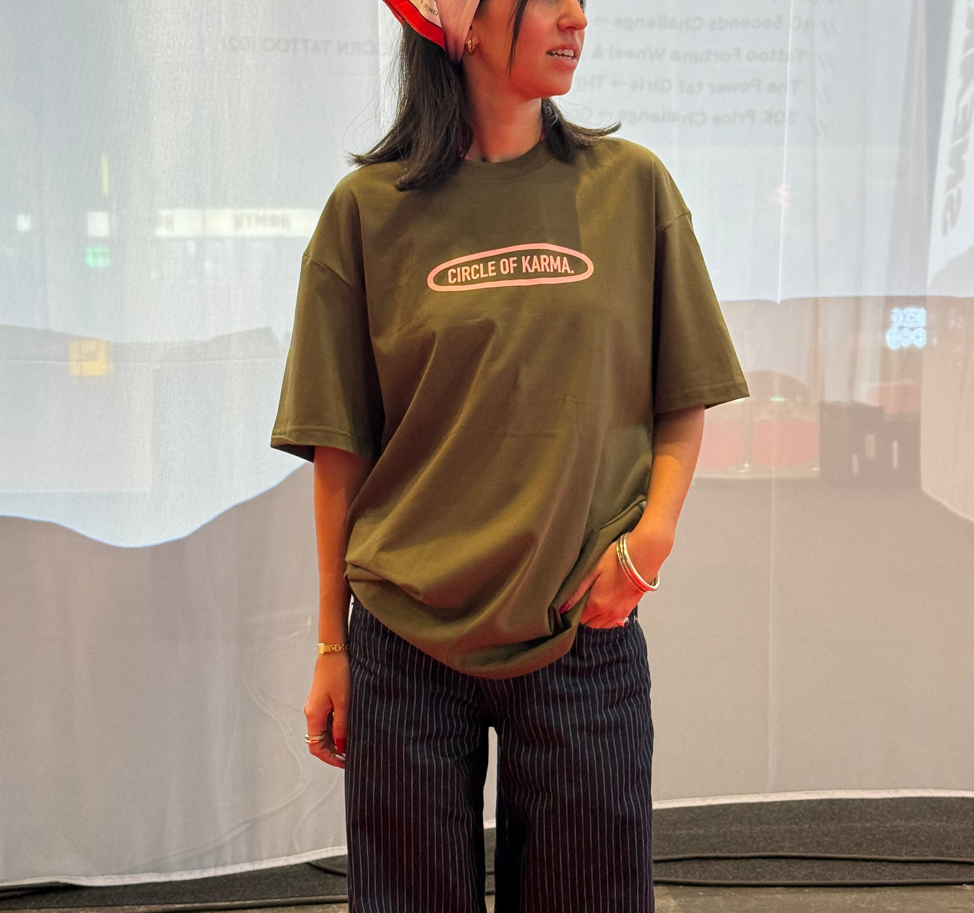 Circle Of Karma T-shirt Chaki