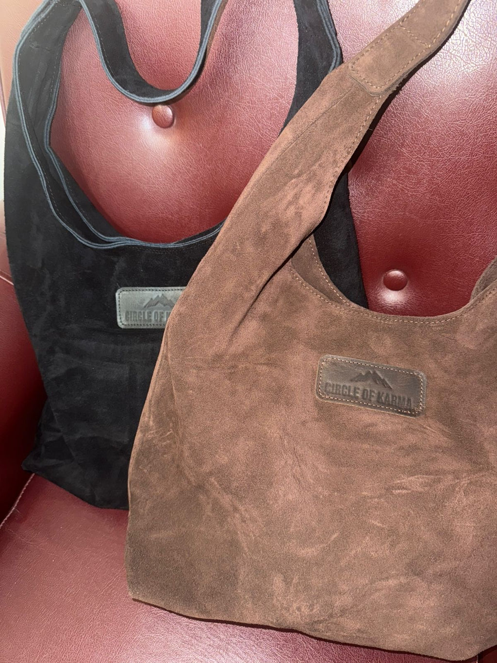 SHOULDER SUEDE BAG BROWN