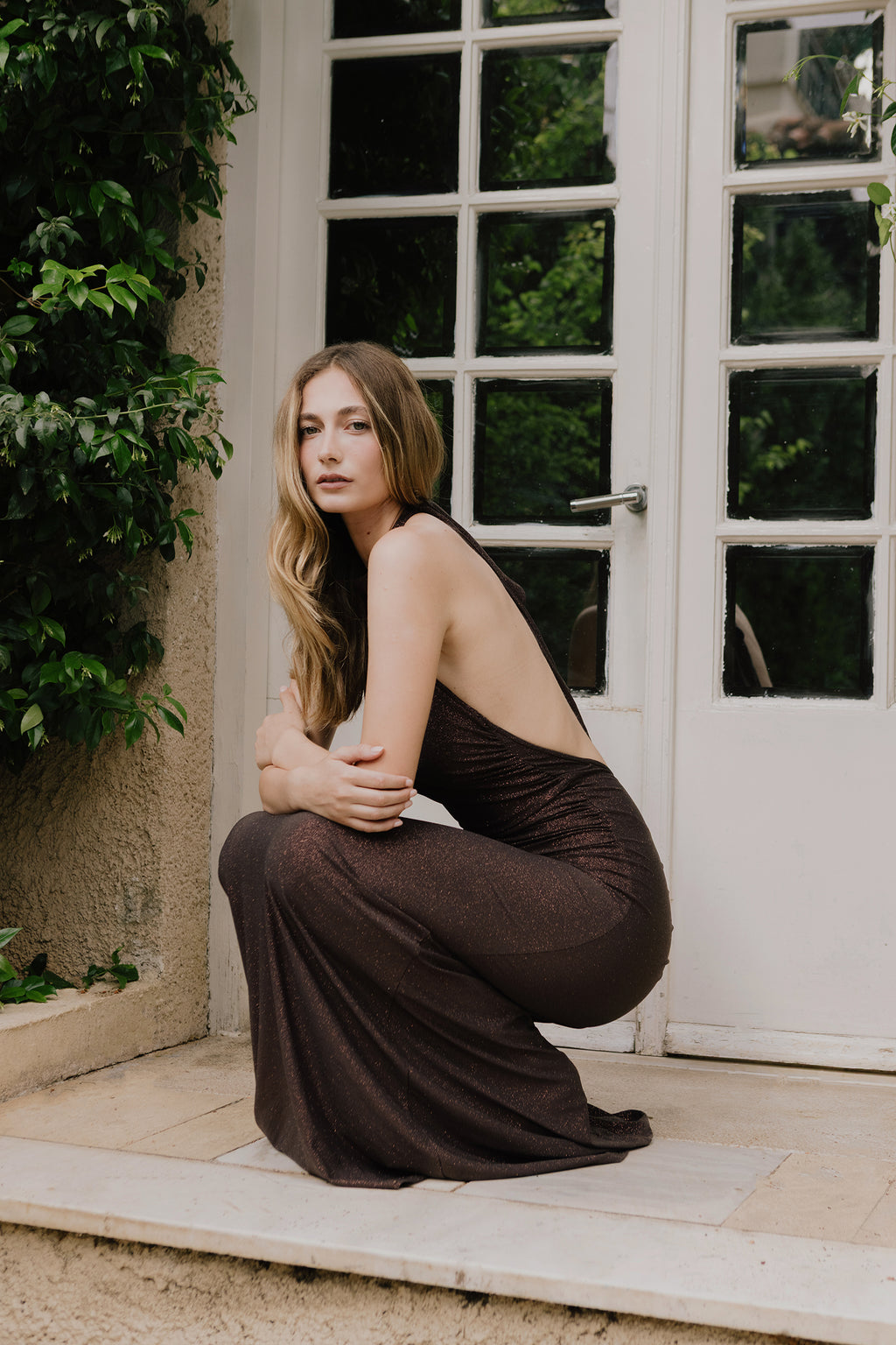 Selene dress brown