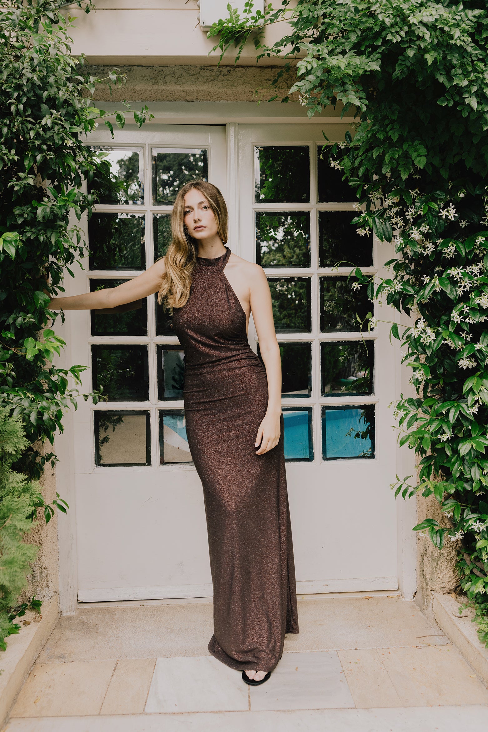 Selene dress brown