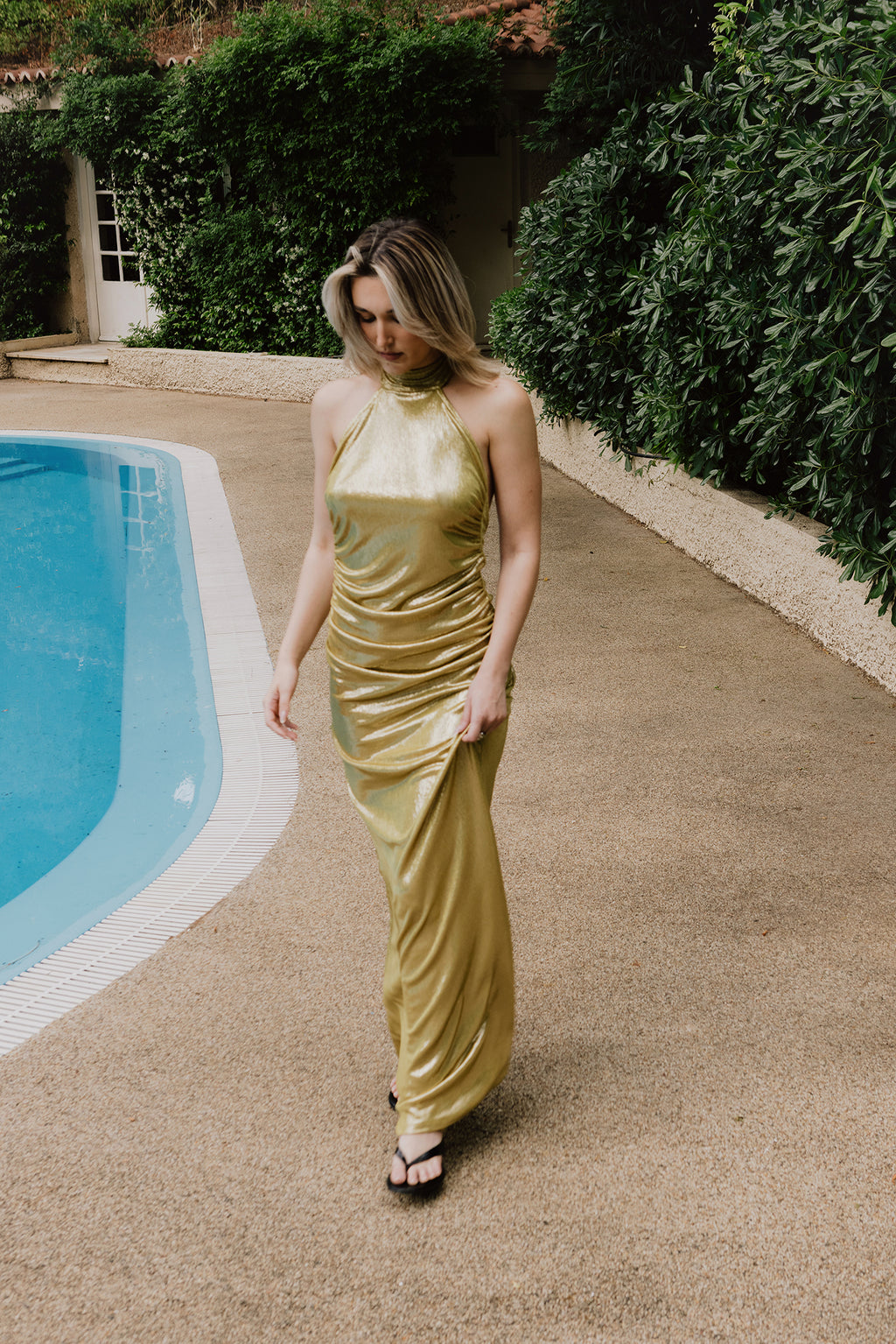 Selene dress golden