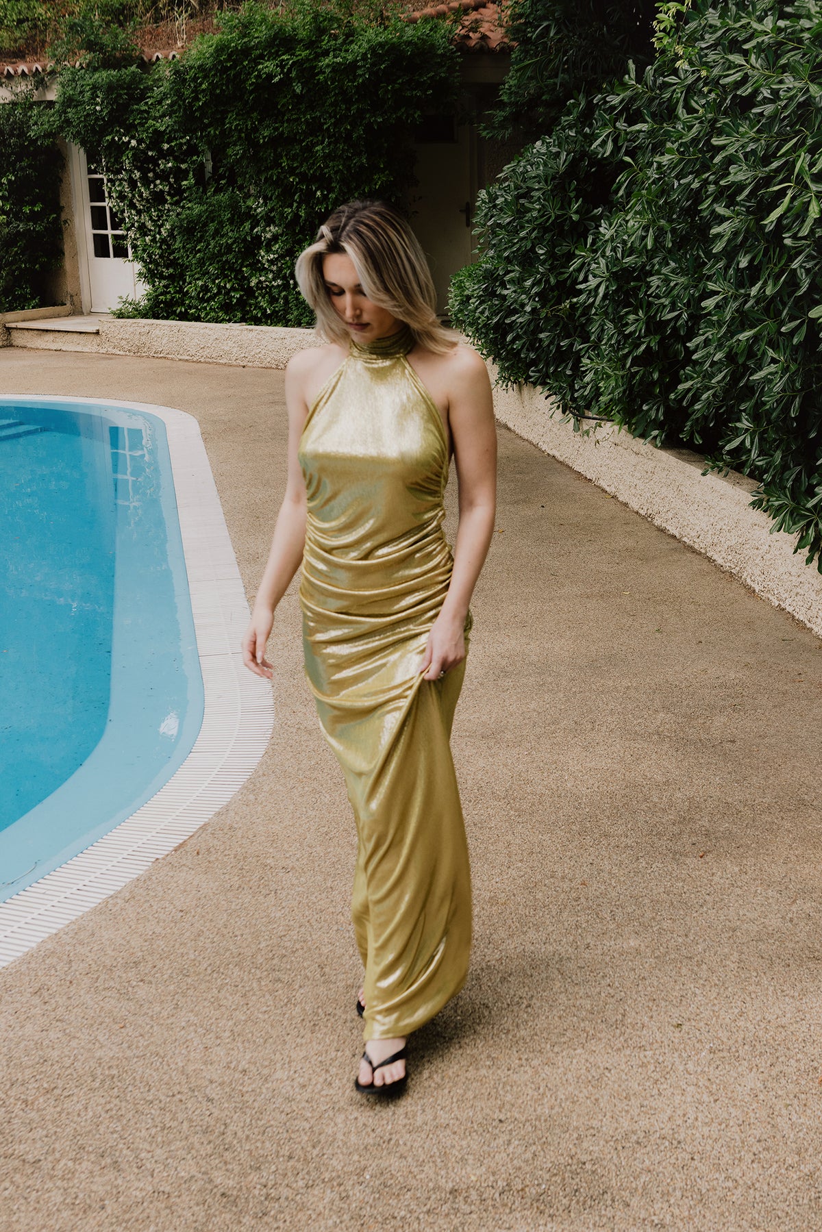 Selene dress golden