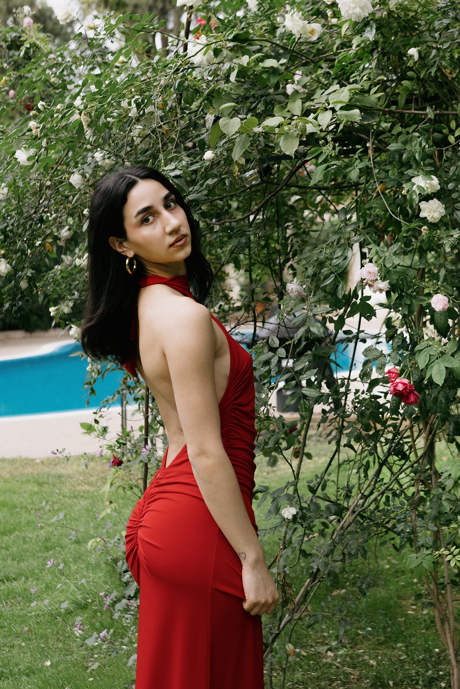 Selene dress red