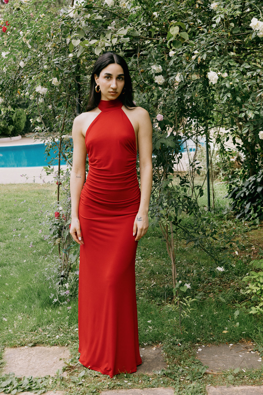 Selene dress red