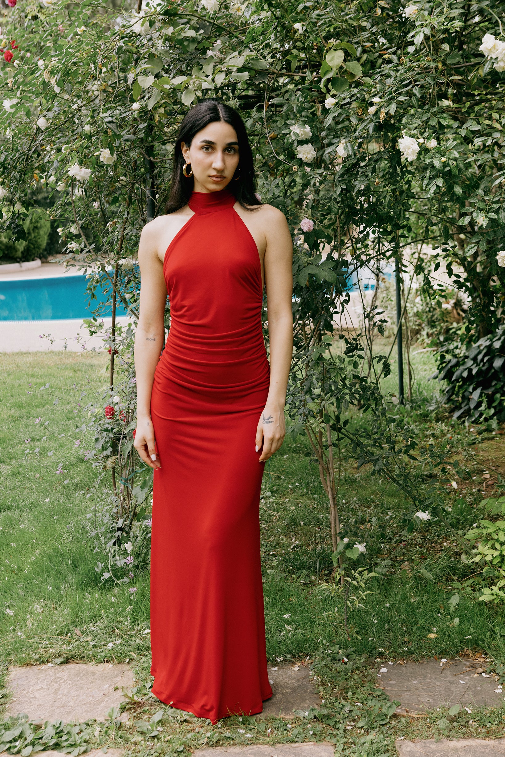 Selene dress red