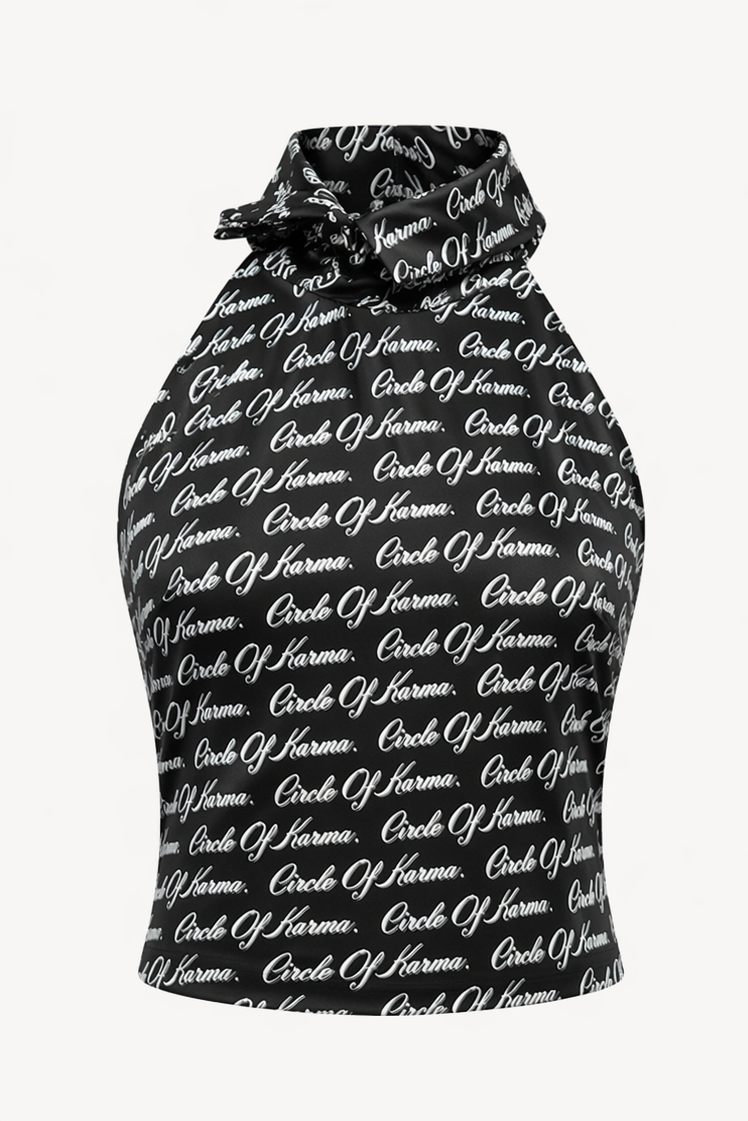 Allover black top