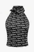 Allover black top