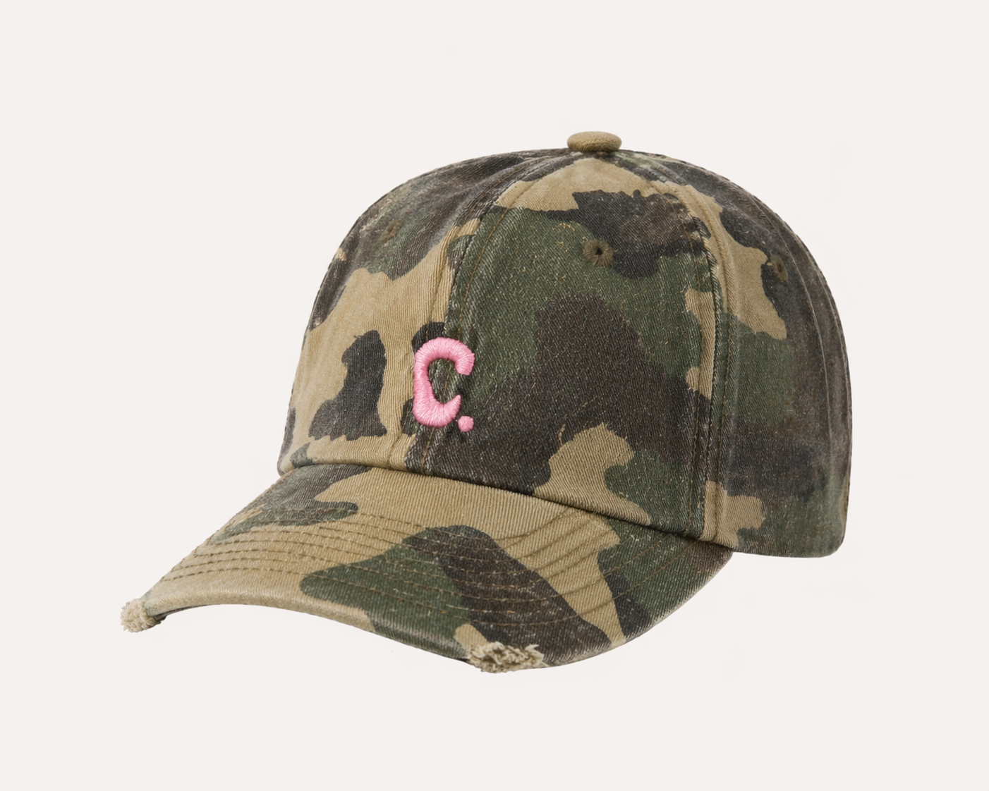 Camo pink hat