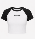 Crop top black & white