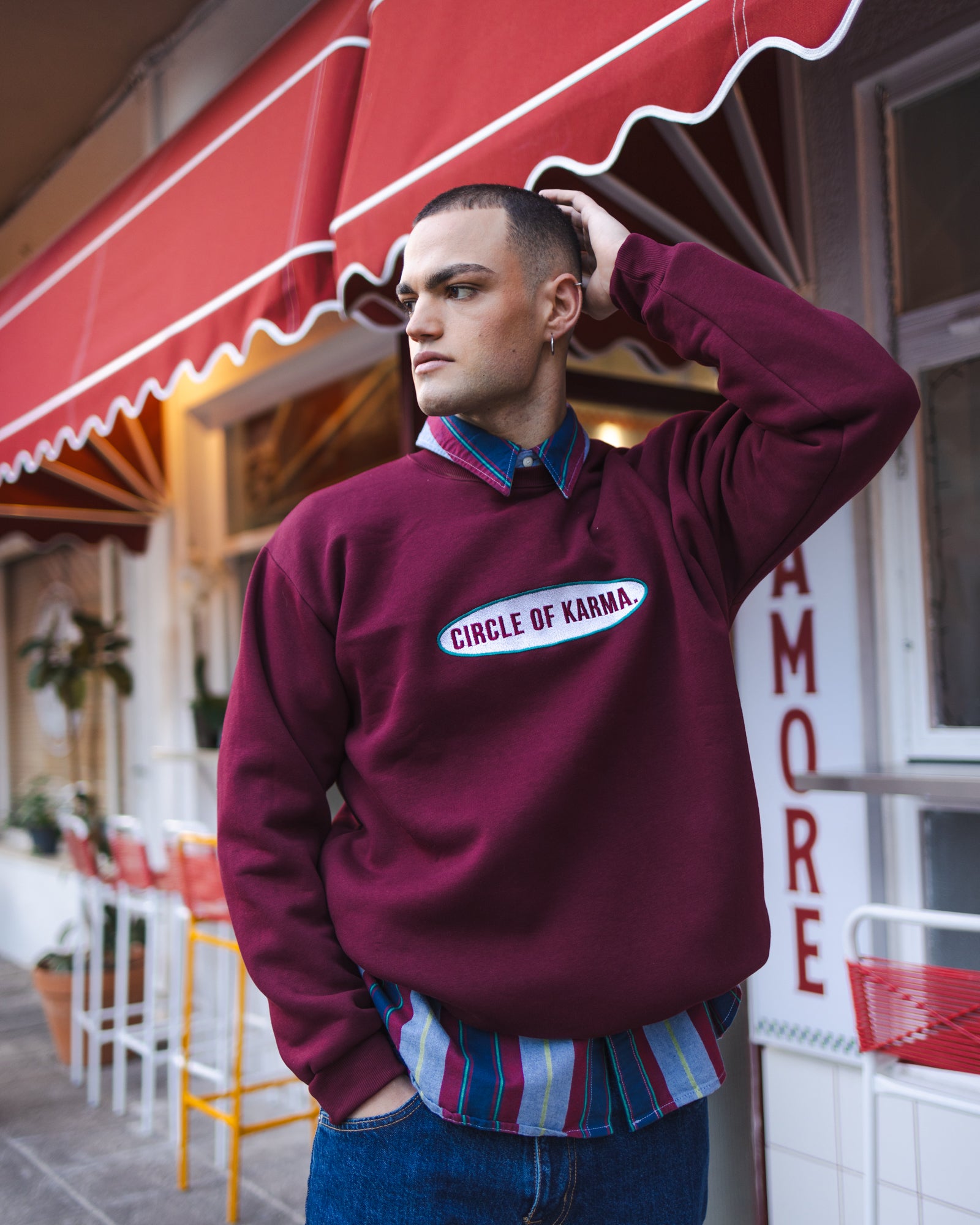 Vintage Crewneck Bordeaux