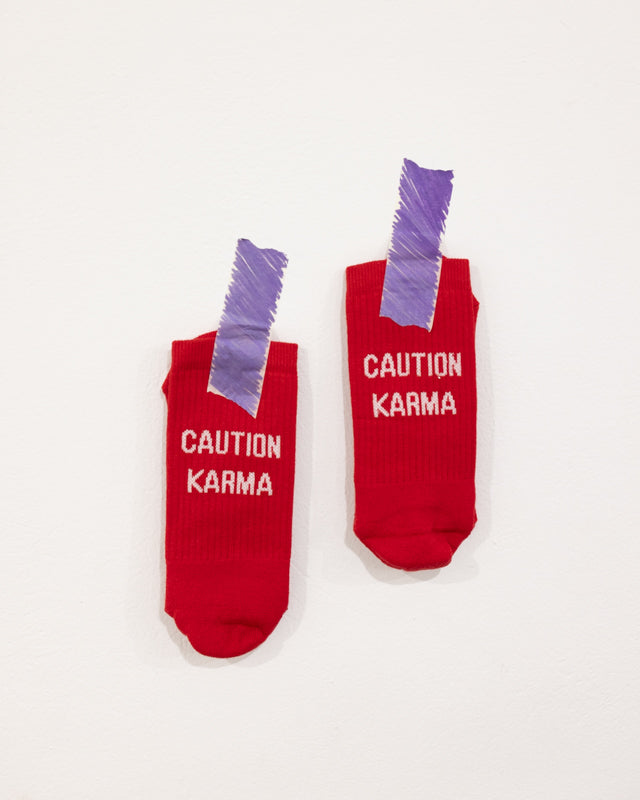 Caution Karma Socks