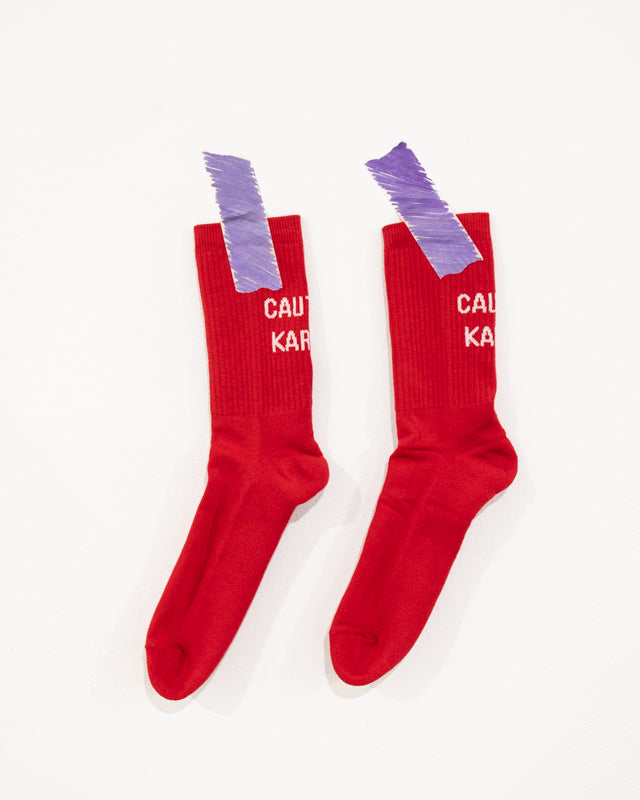 Caution Karma Socks