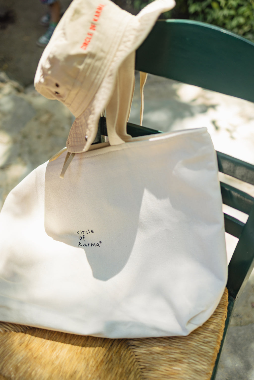Woke up for the beach tote bag