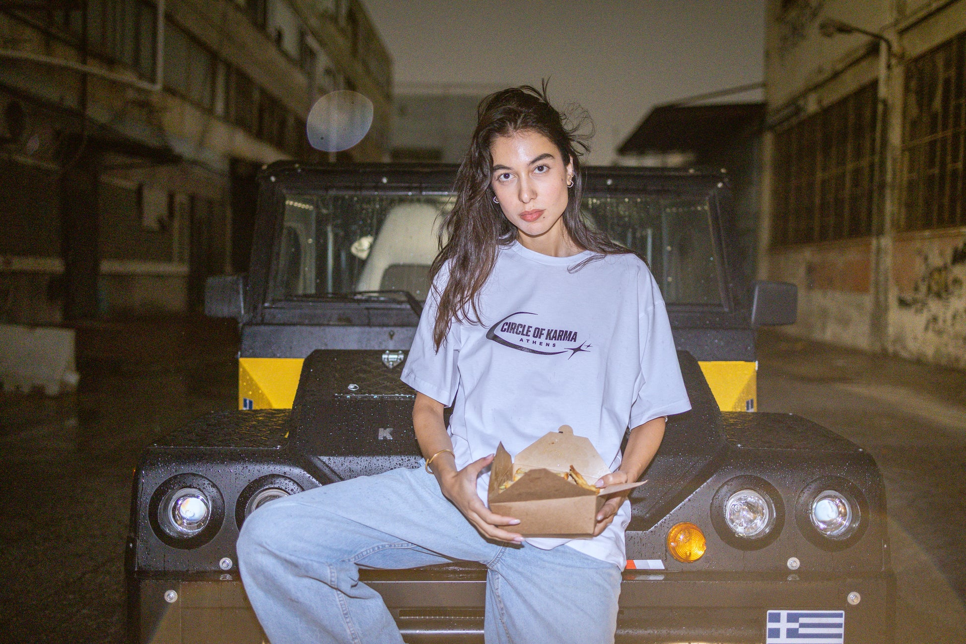 Circle of karma Ath T-shirt White