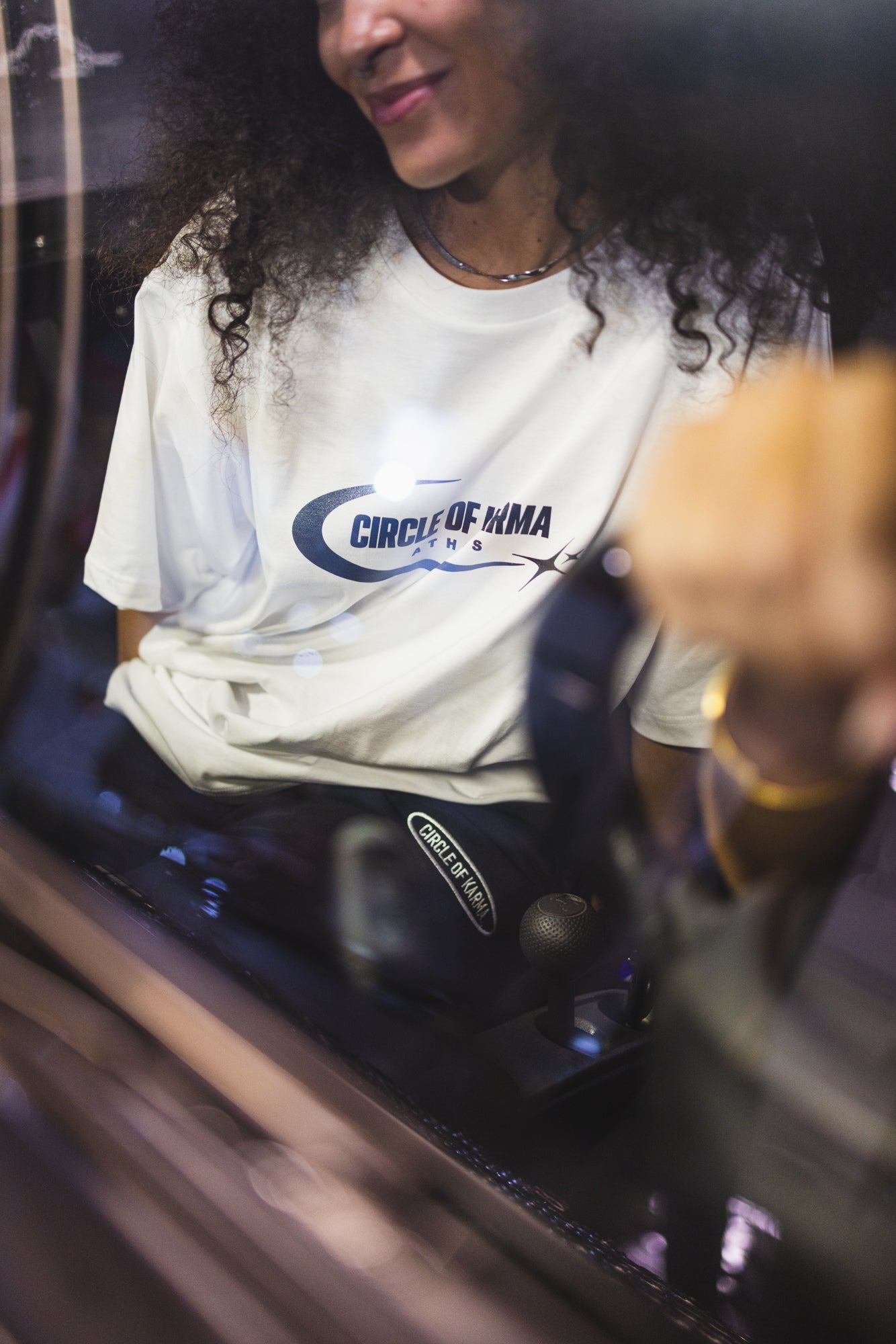 Circle of karma Ath T-shirt White