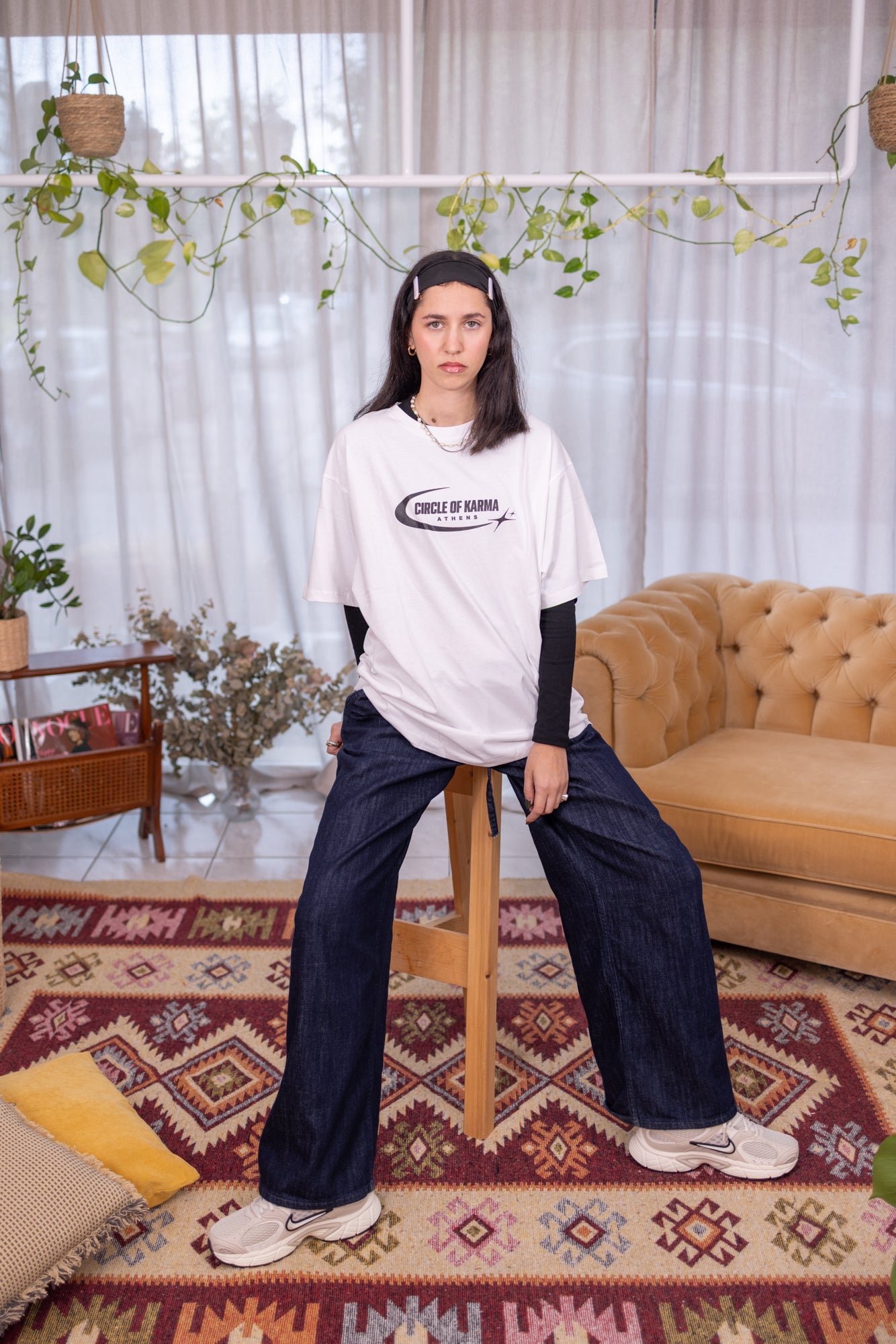 Circle of karma Ath T-shirt White