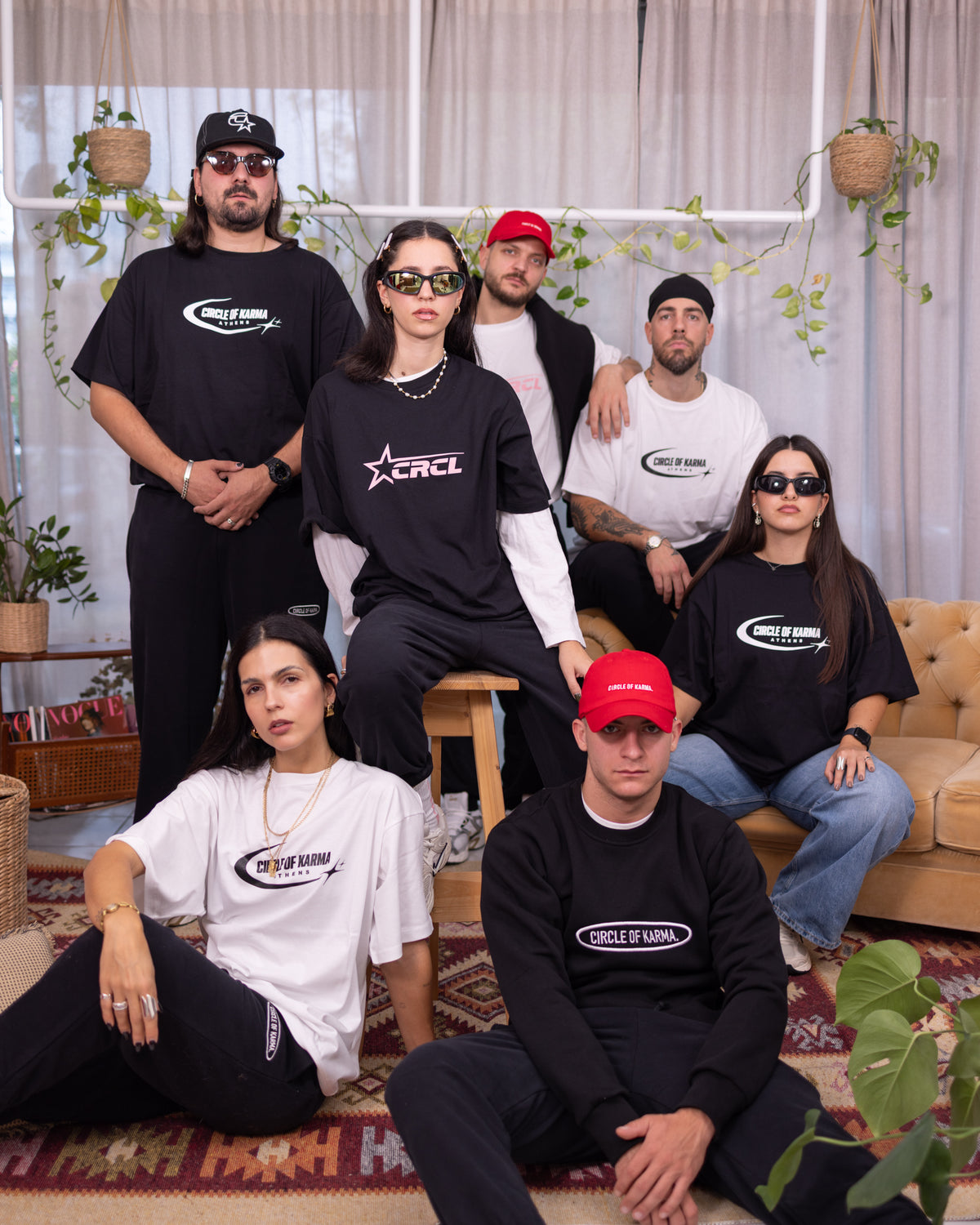 Circle of karma Ath T-shirt Black