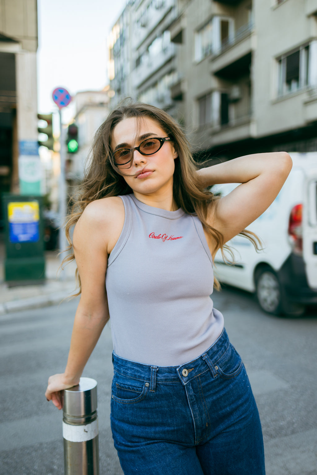 Tank top grey long