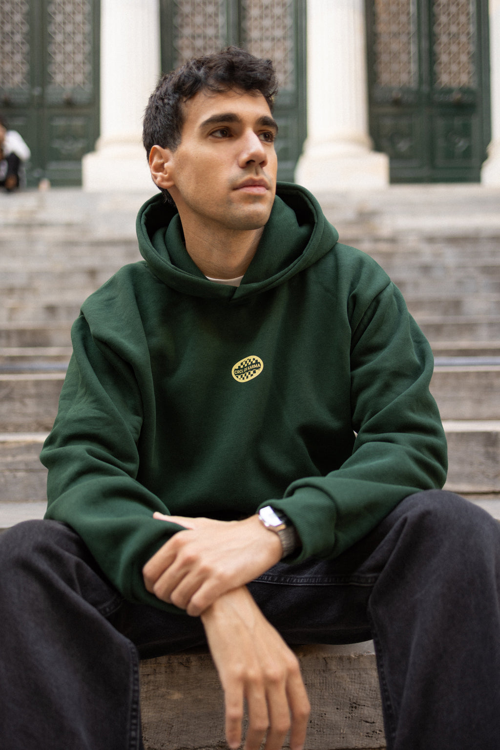 Karmas customer hoodie
