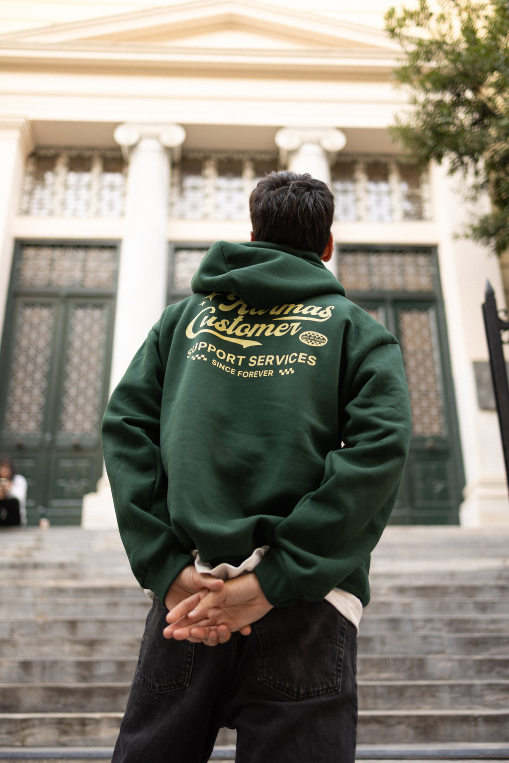Karmas customer hoodie
