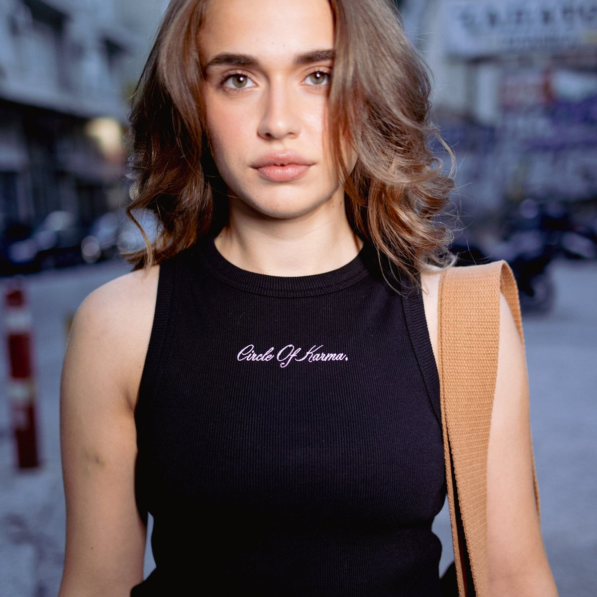 Tank top black long