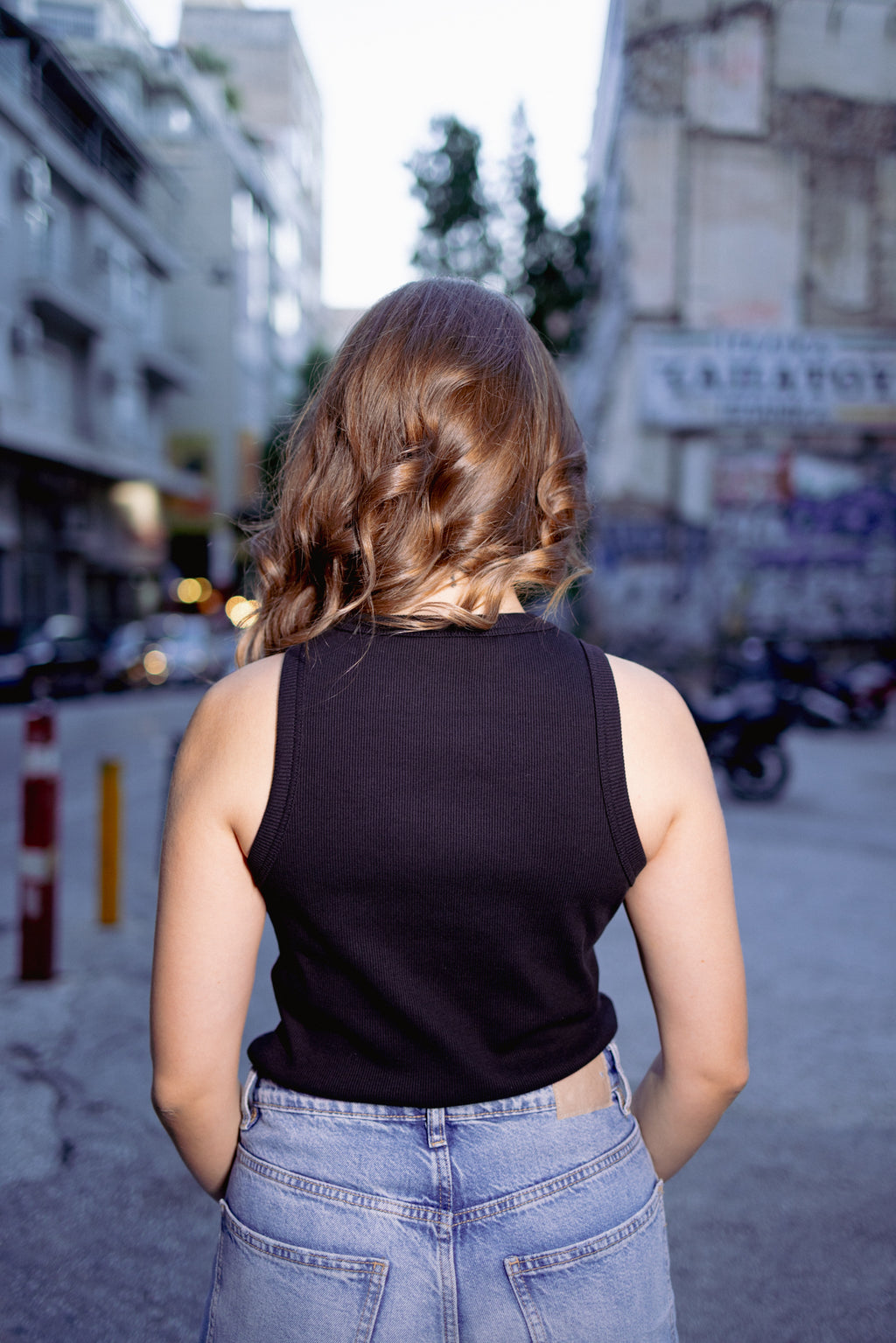 Tank top black long