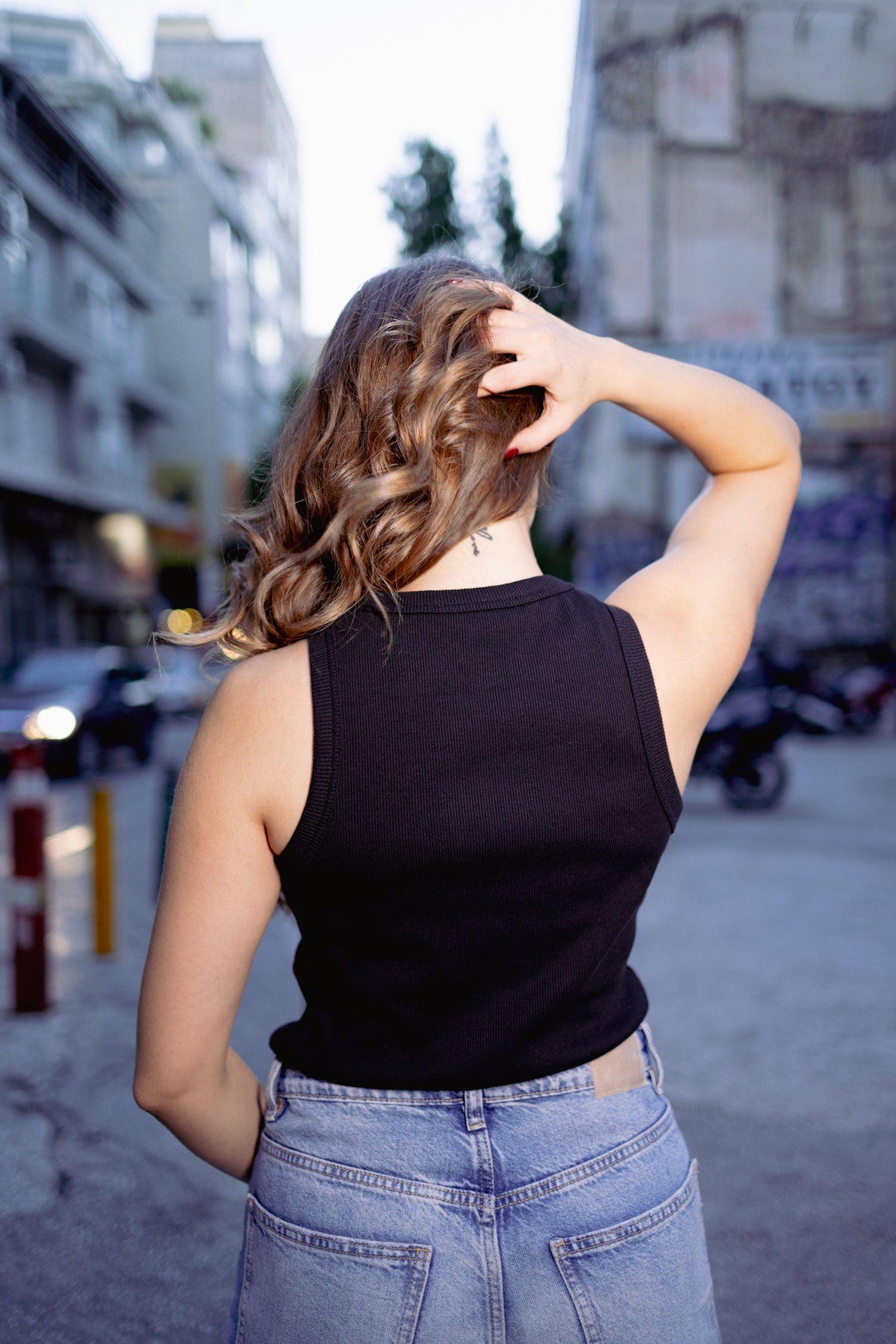 Tank top black long