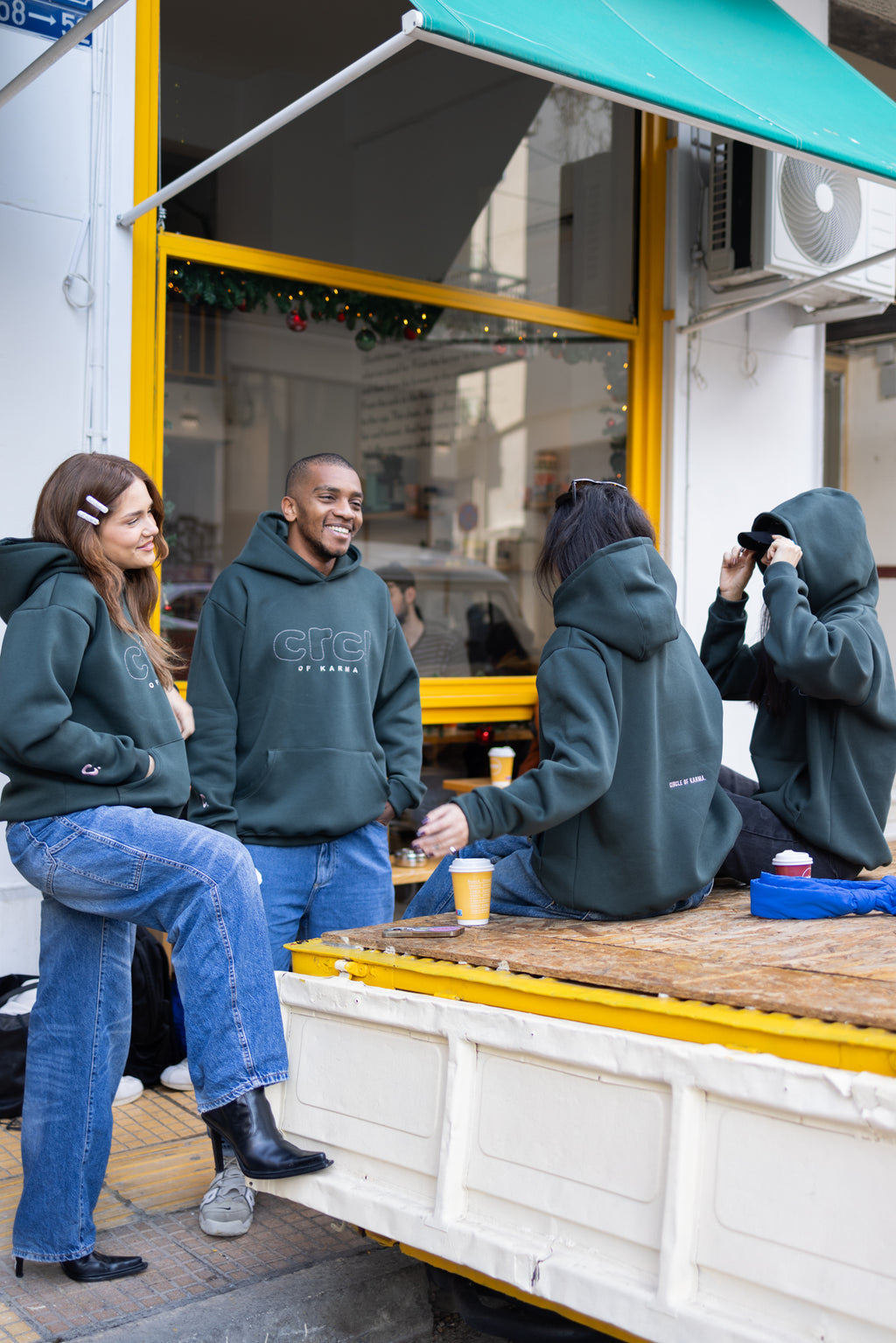 CRCL OF KARMA HOODIE CHAKI