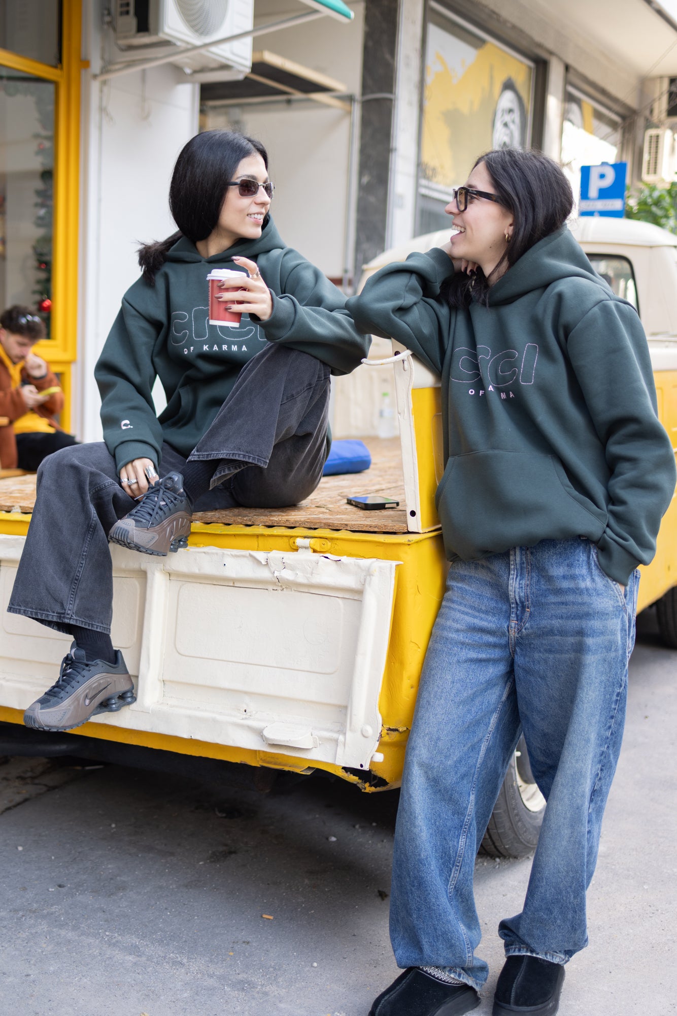 CRCL OF KARMA HOODIE CHAKI