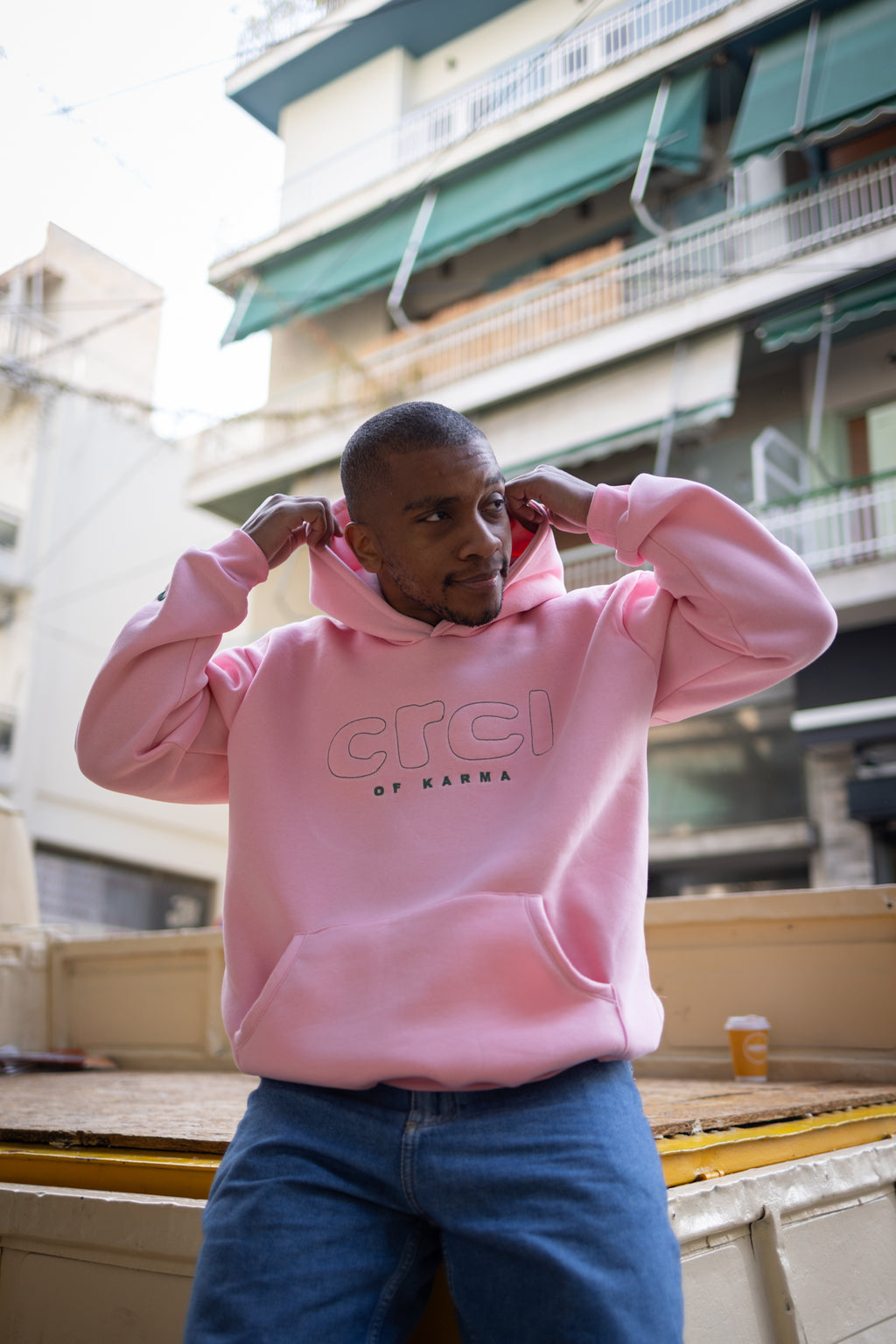 CRCL OF KARMA HOODIE PINK