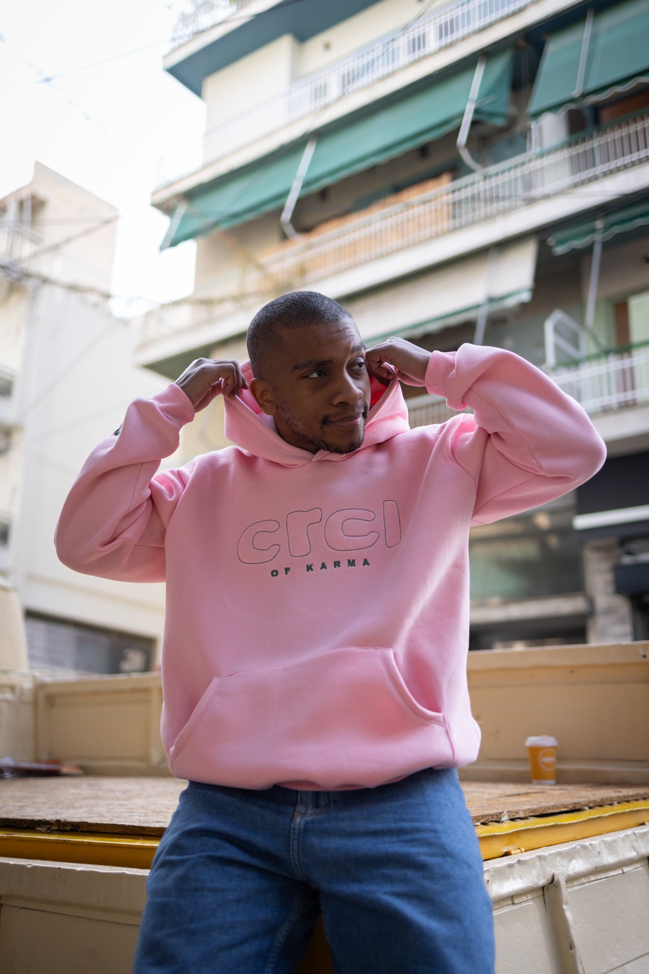 CRCL OF KARMA HOODIE PINK