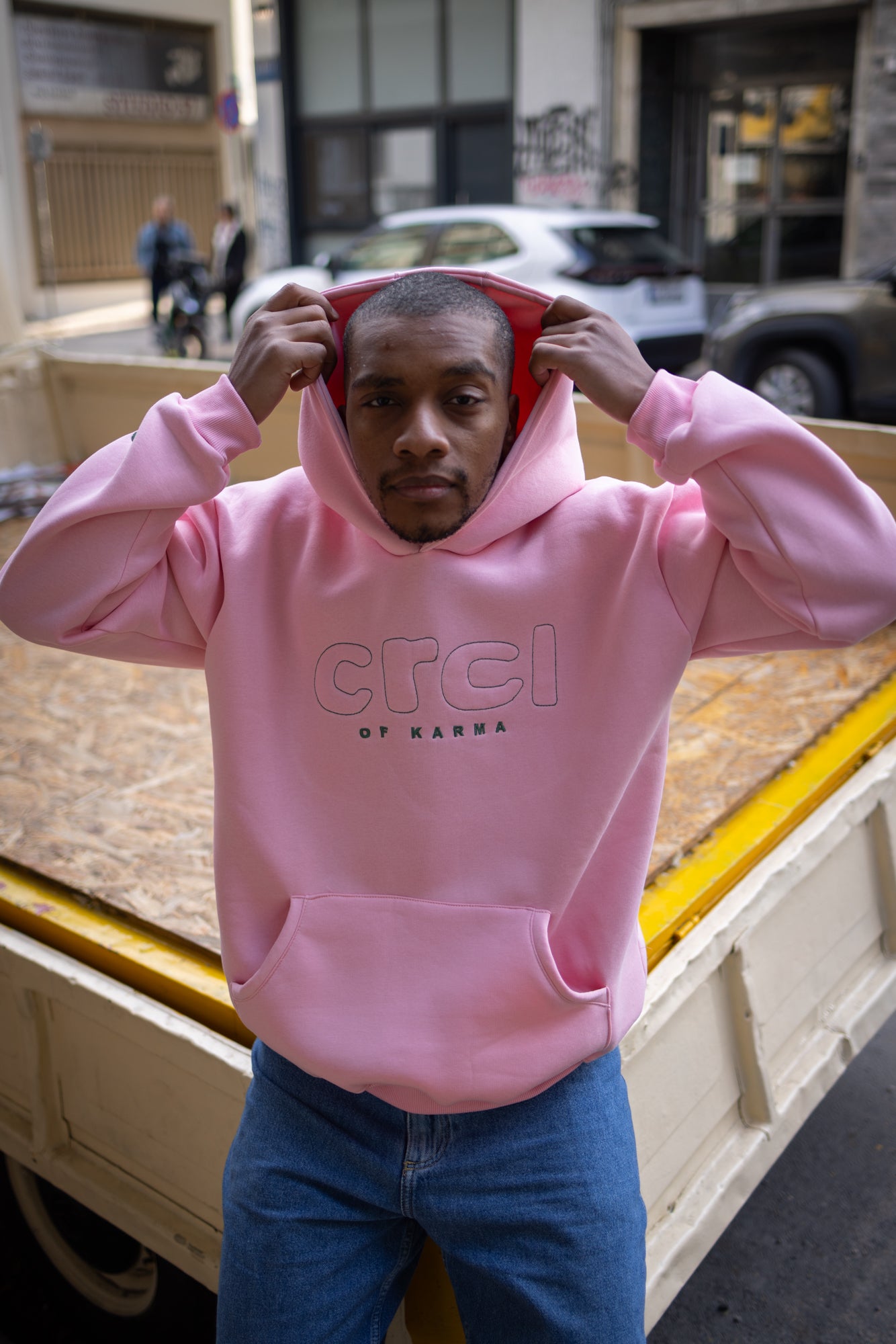 CRCL OF KARMA HOODIE PINK