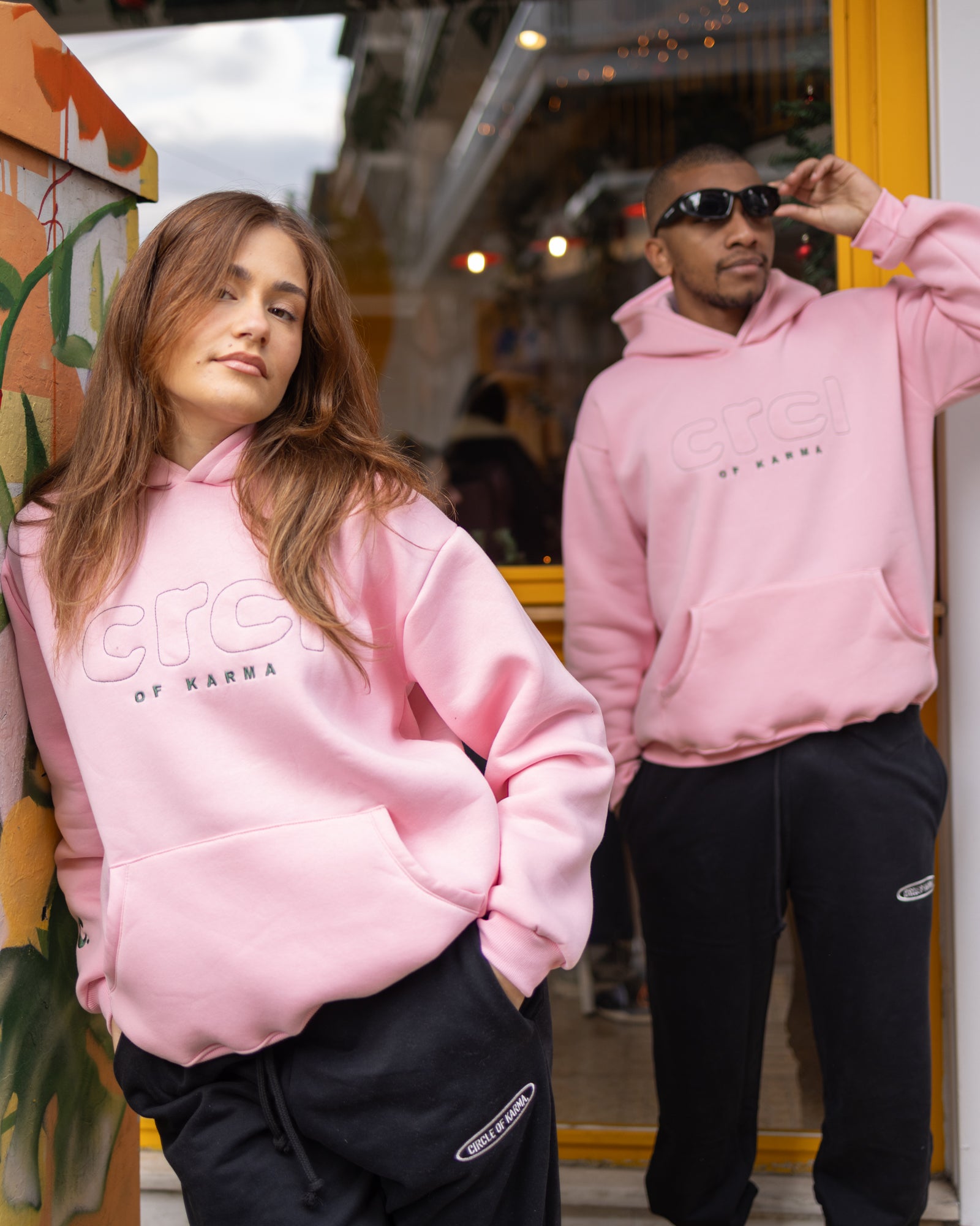 CRCL OF KARMA HOODIE PINK
