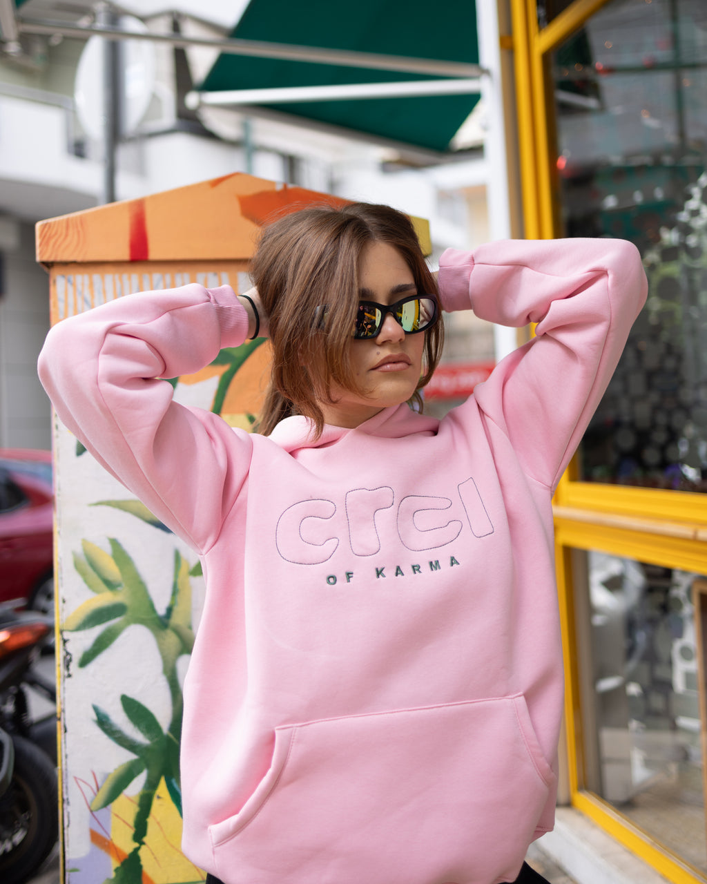 CRCL OF KARMA HOODIE PINK