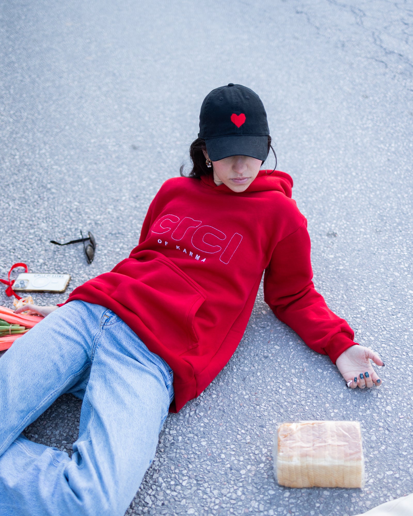 CRCL OF KARMA HOODIE RED