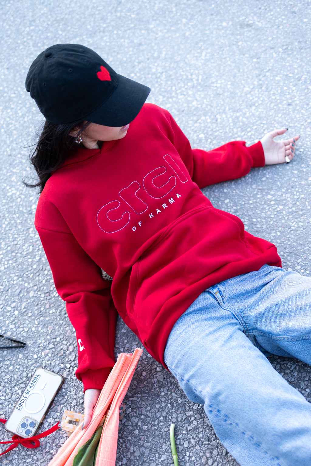 CRCL OF KARMA HOODIE RED