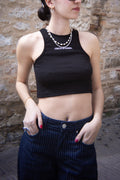 Crop top black