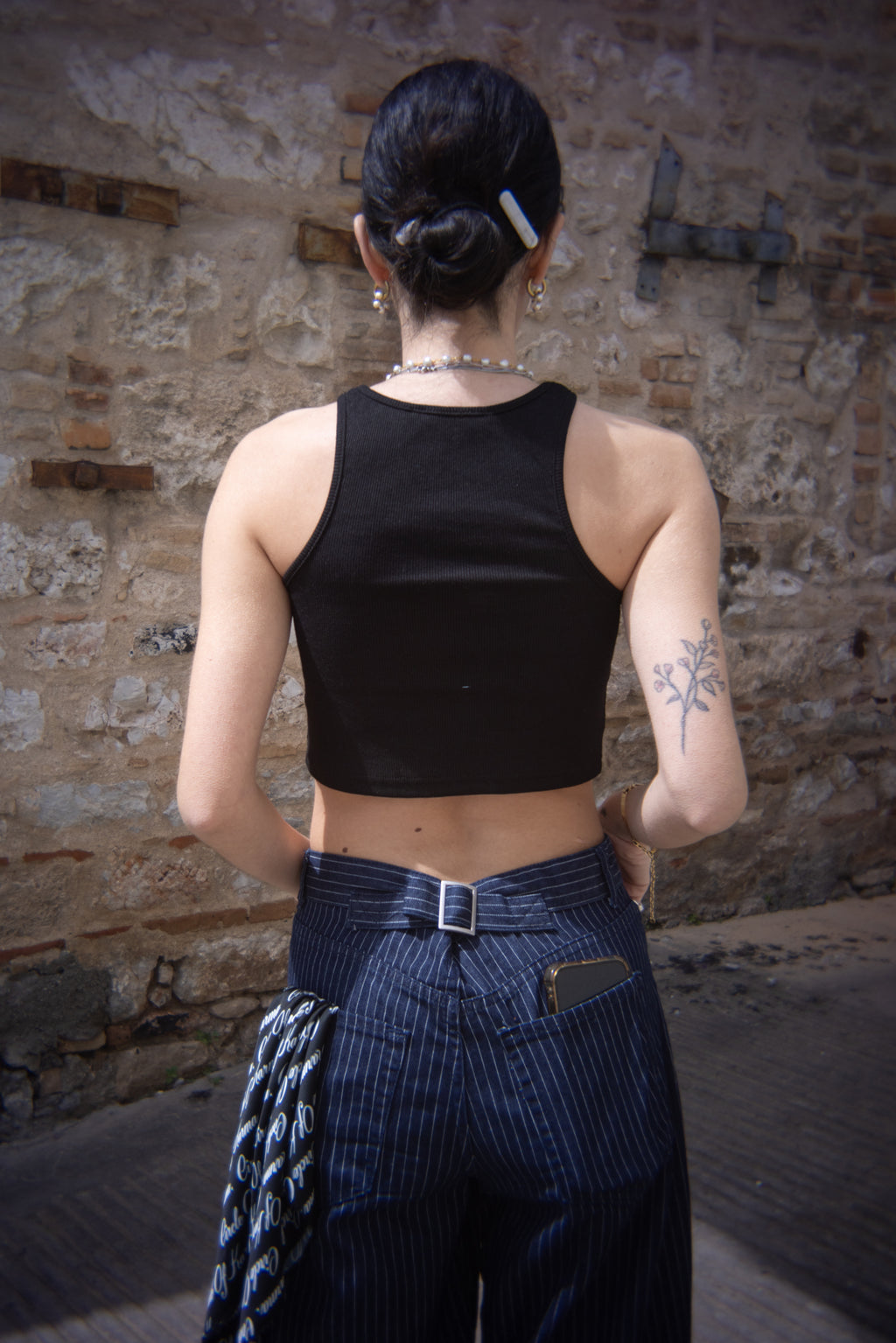 Crop top black