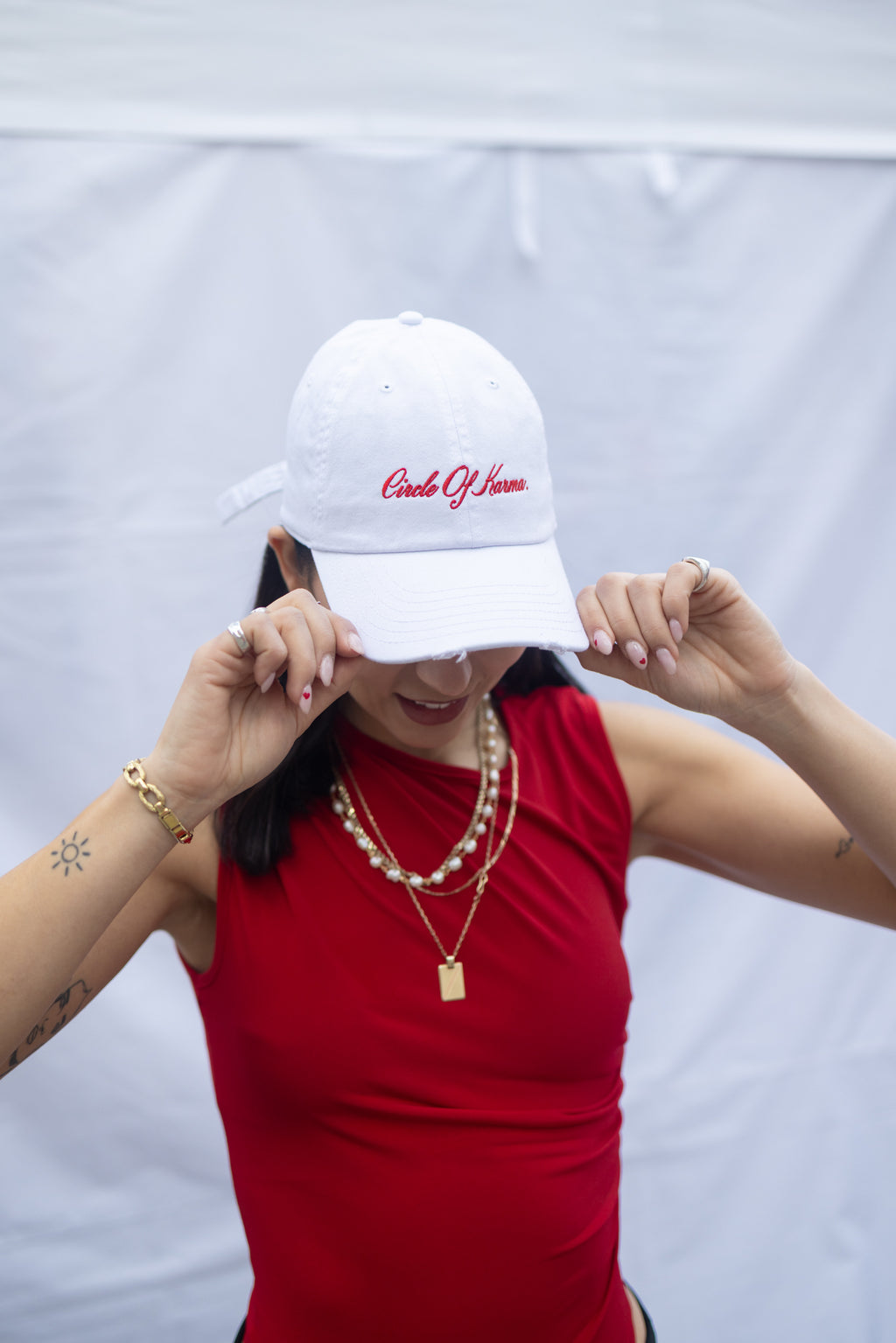 Circle of karma white hat