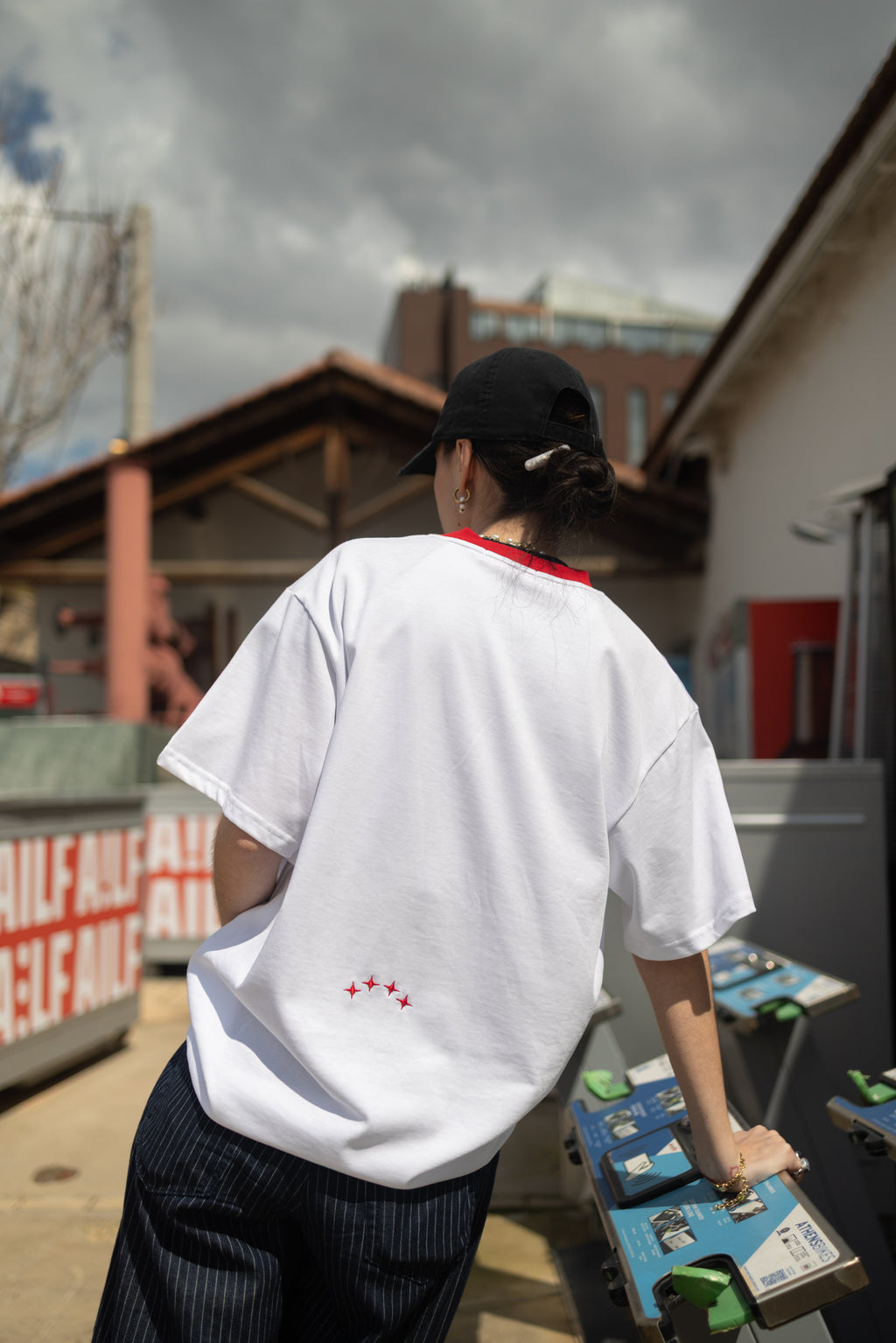 Circle of karma tee red