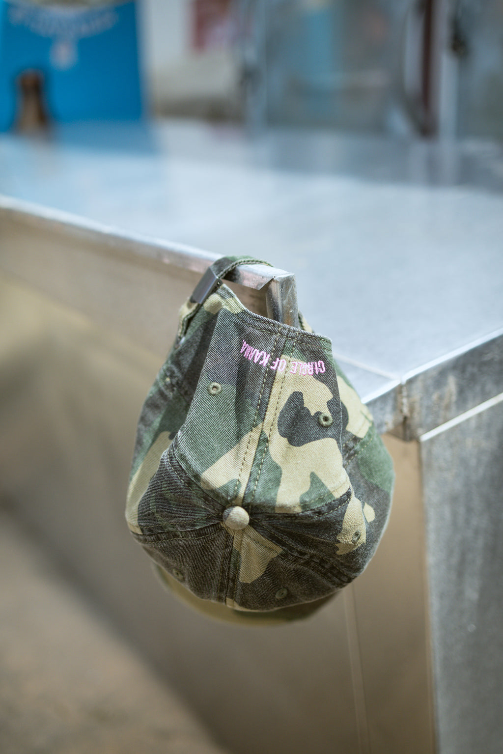 Camo pink hat
