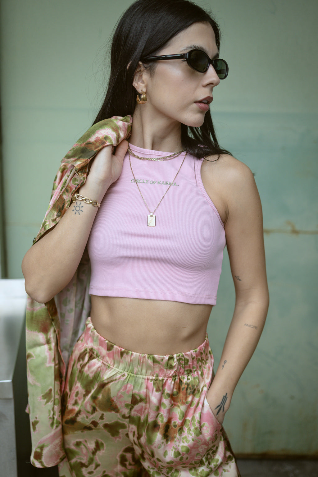 Crop top pink