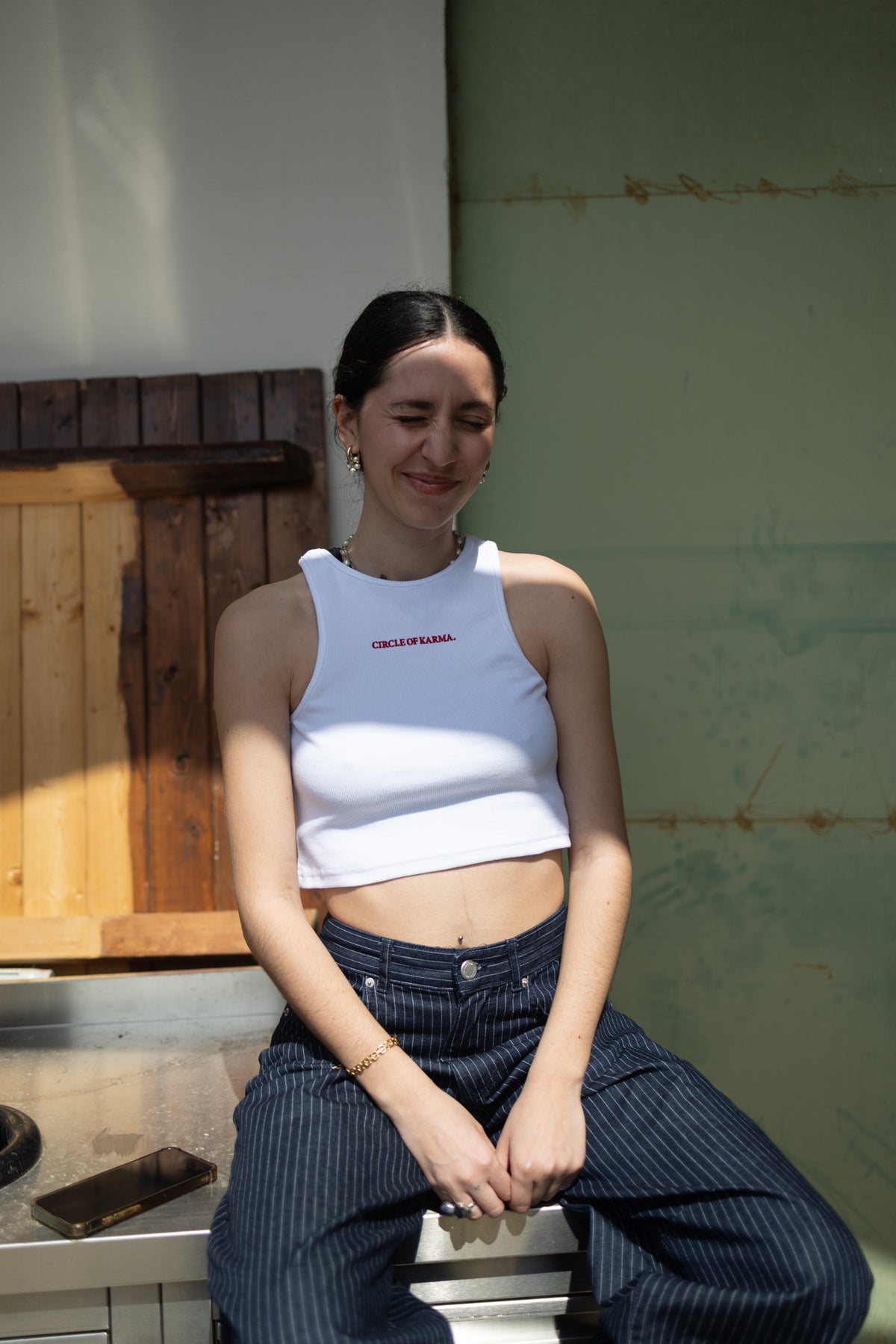 Crop top white