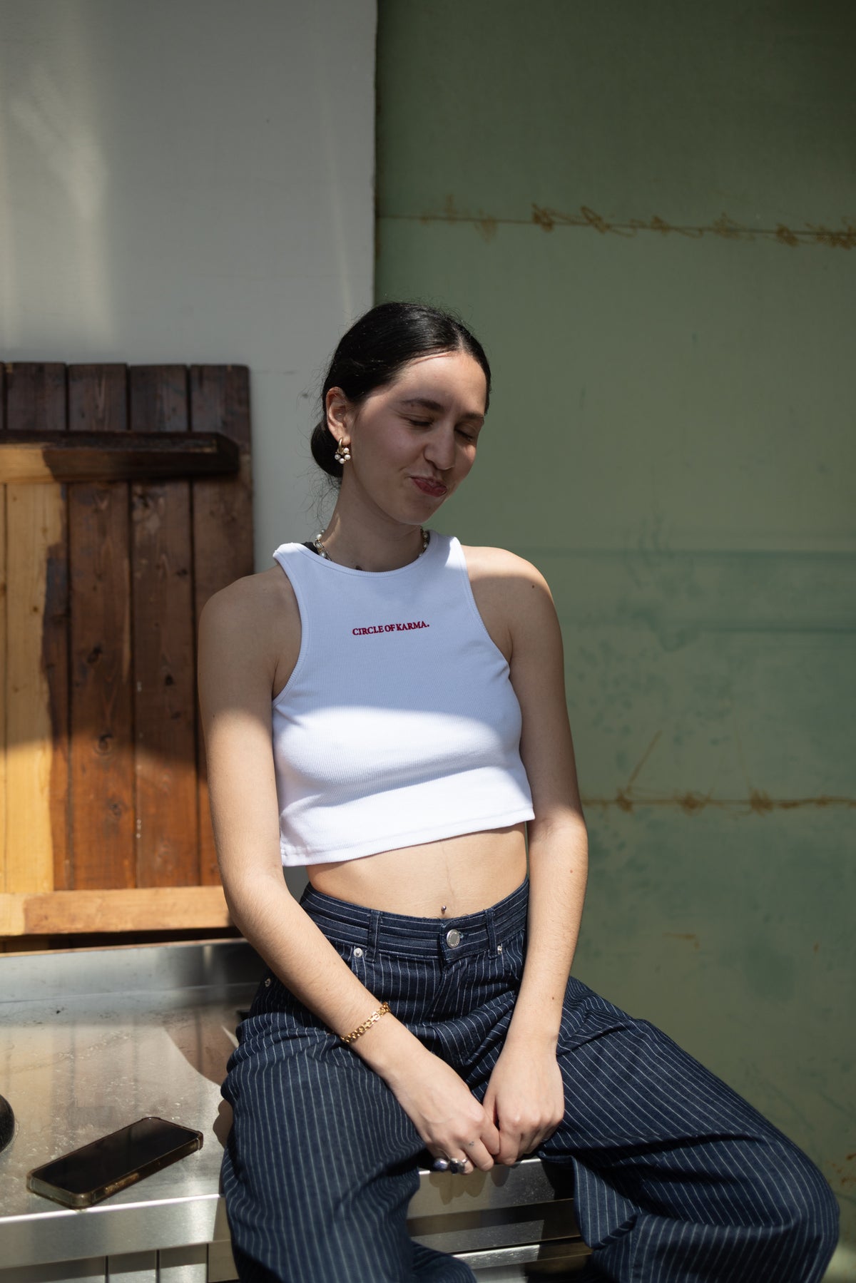 Crop top white