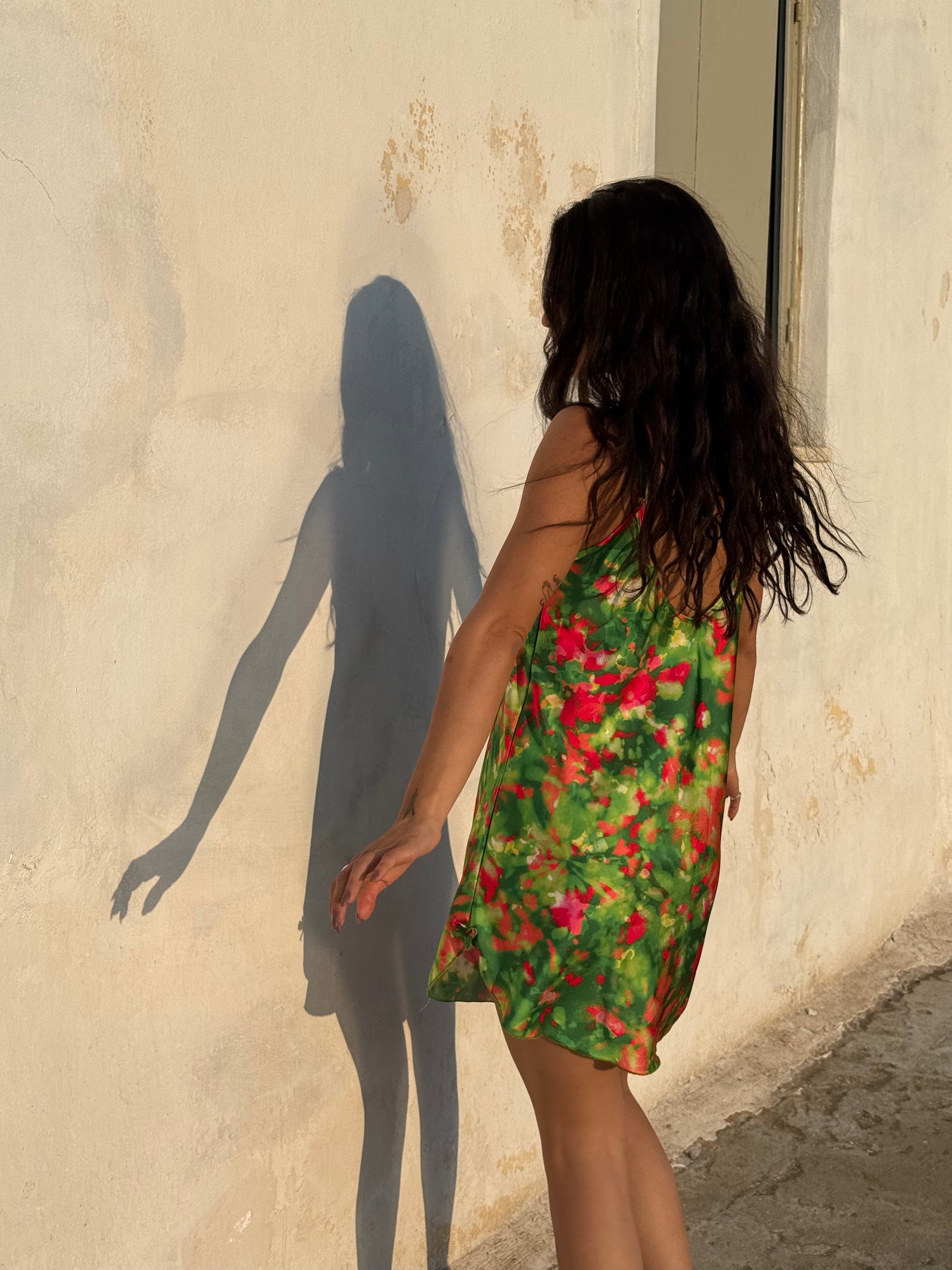 Blooming green dress