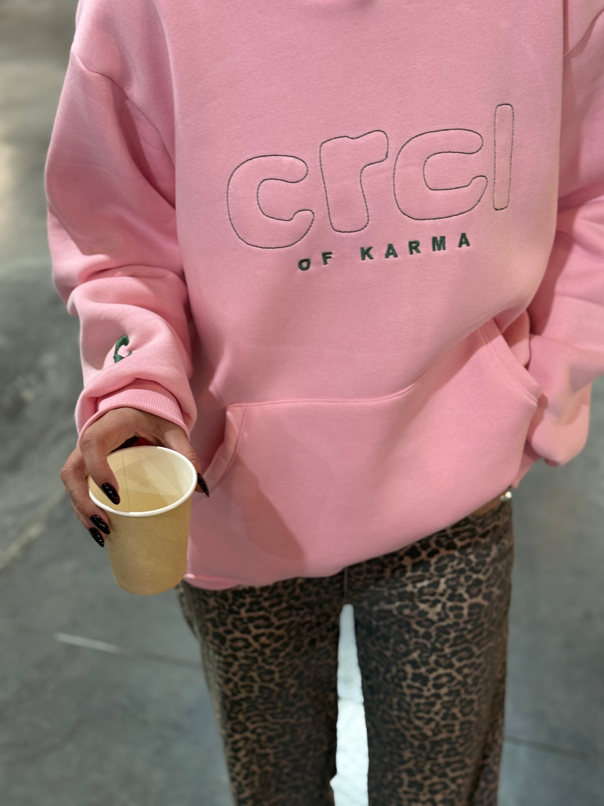 CRCL OF KARMA HOODIE PINK