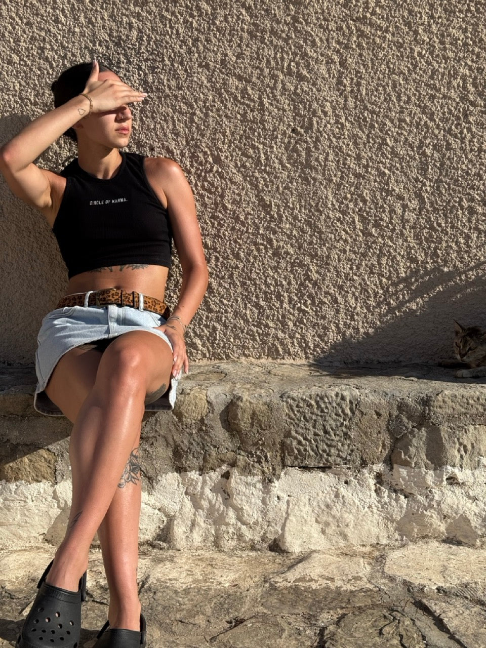 Crop top black