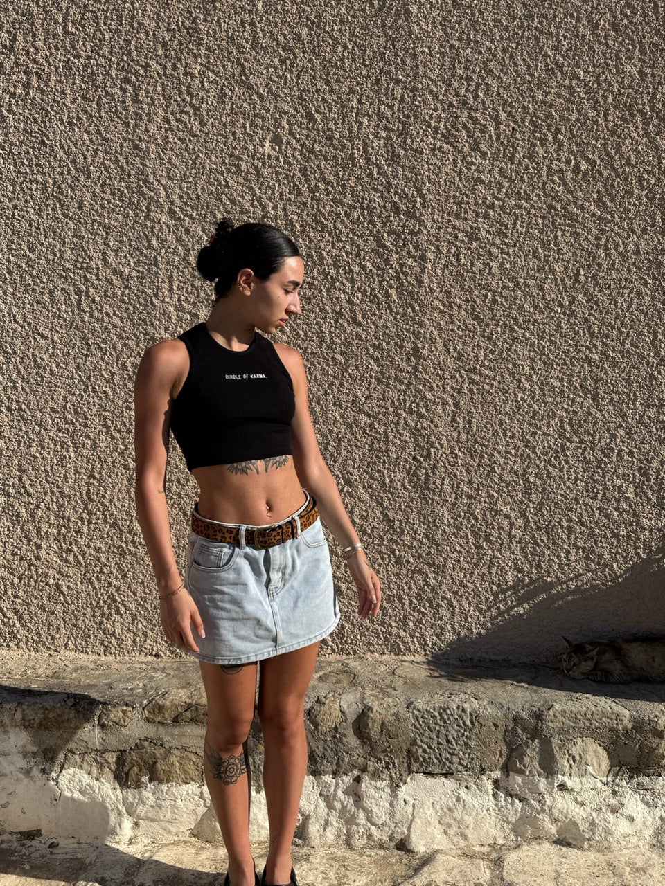 Crop top black