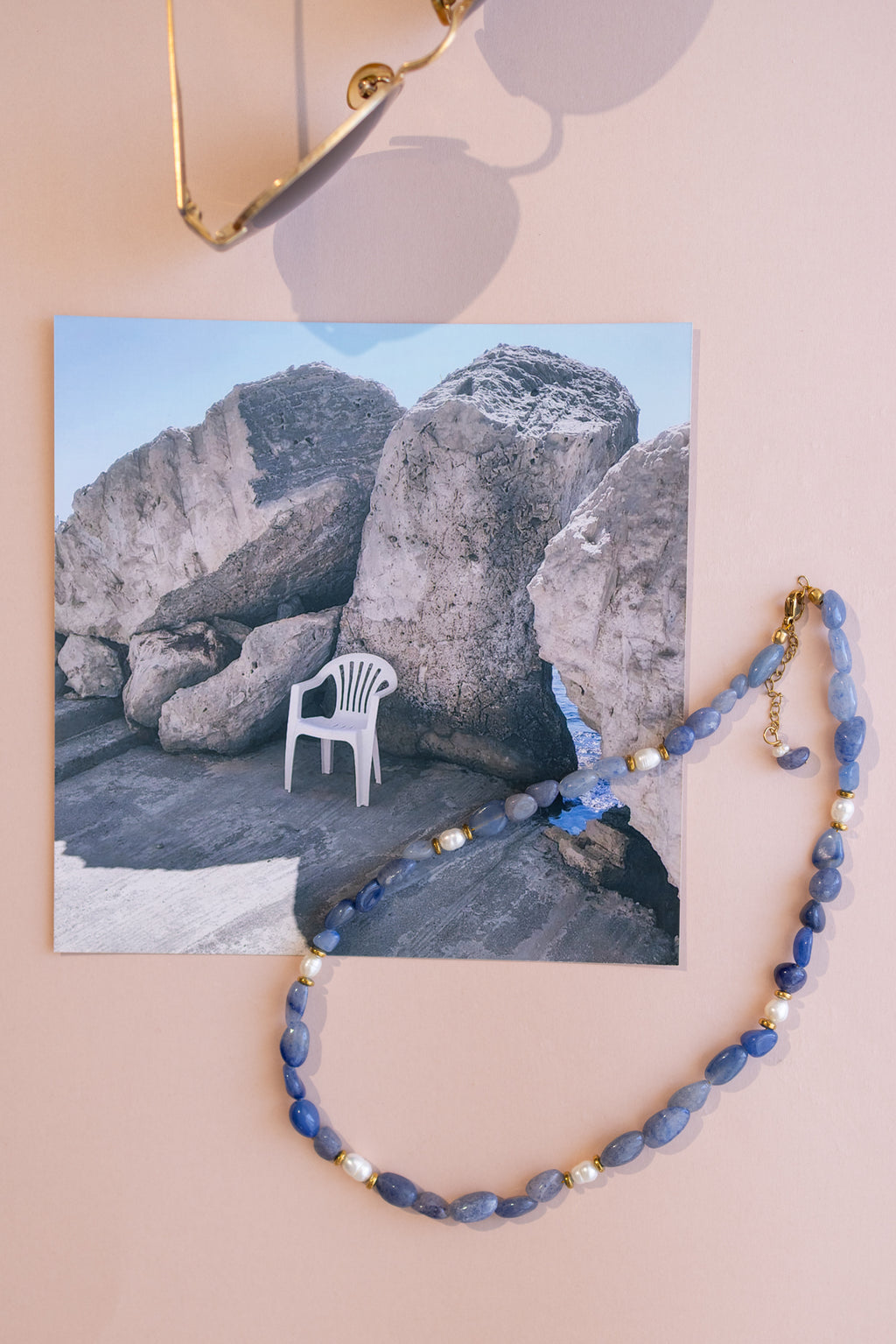 Blue  aventurine necklace