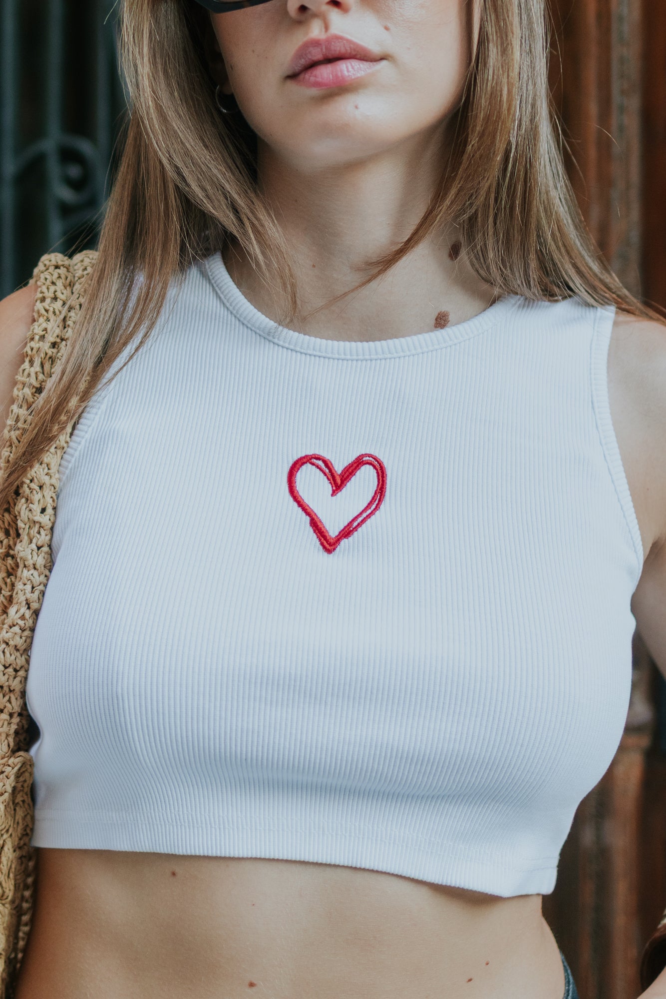 Heart crop top limited